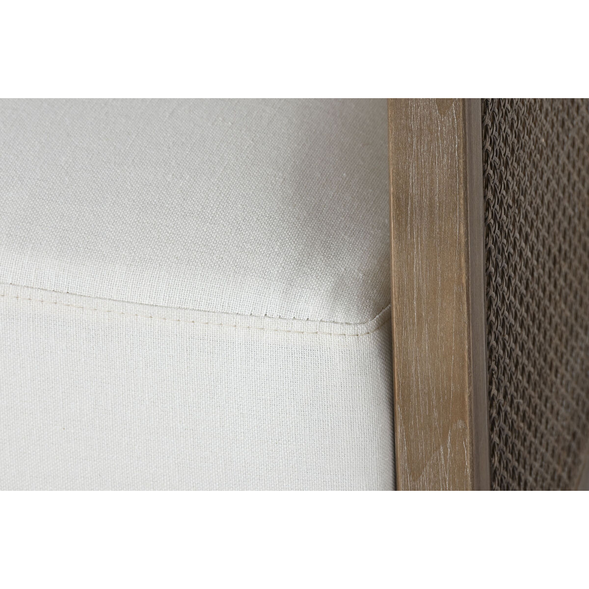 Fåtölj Home ESPRIT Vit Naturell 93 x 86 x 88 cm - 5