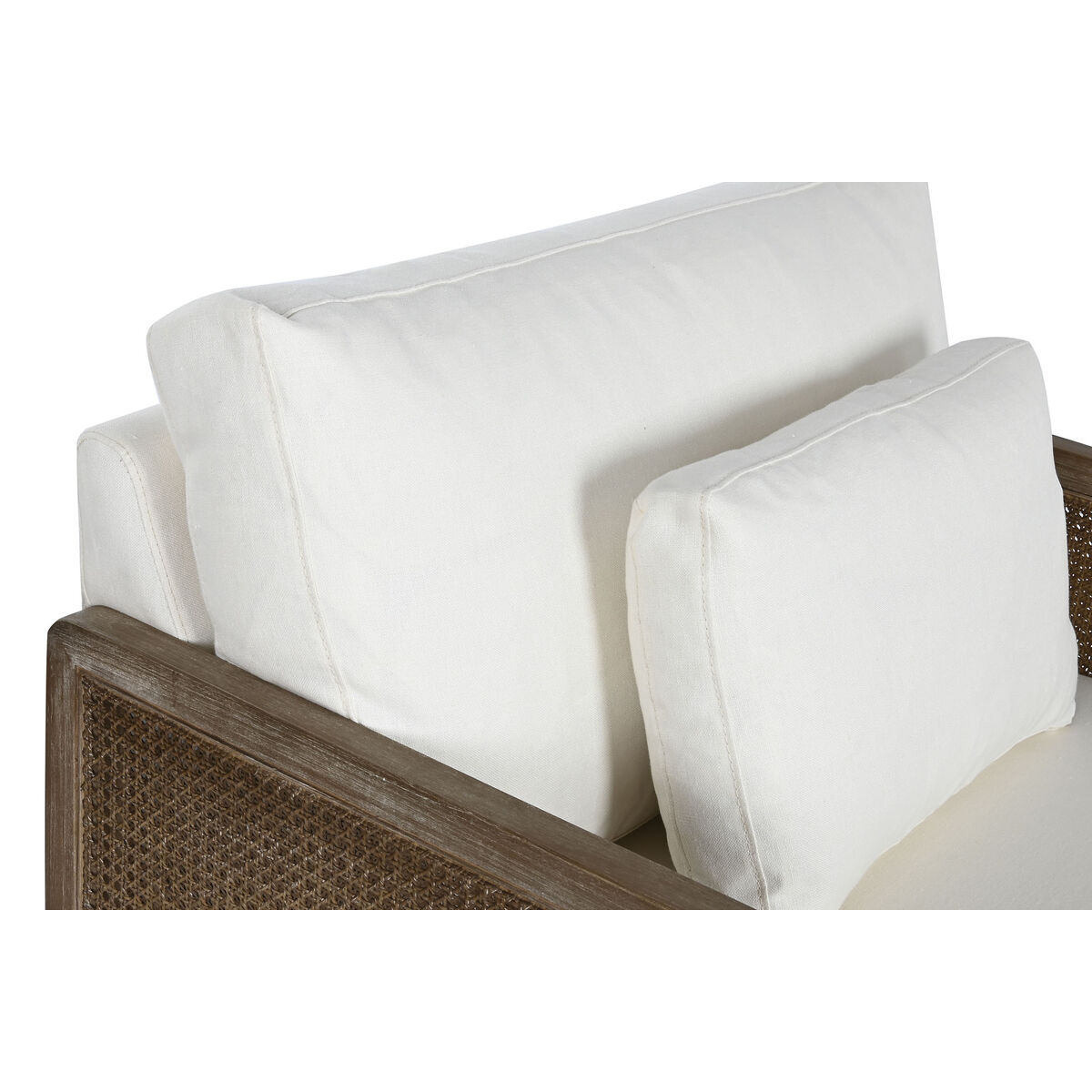 Fåtölj Home ESPRIT Vit Naturell 93 x 86 x 88 cm - 6
