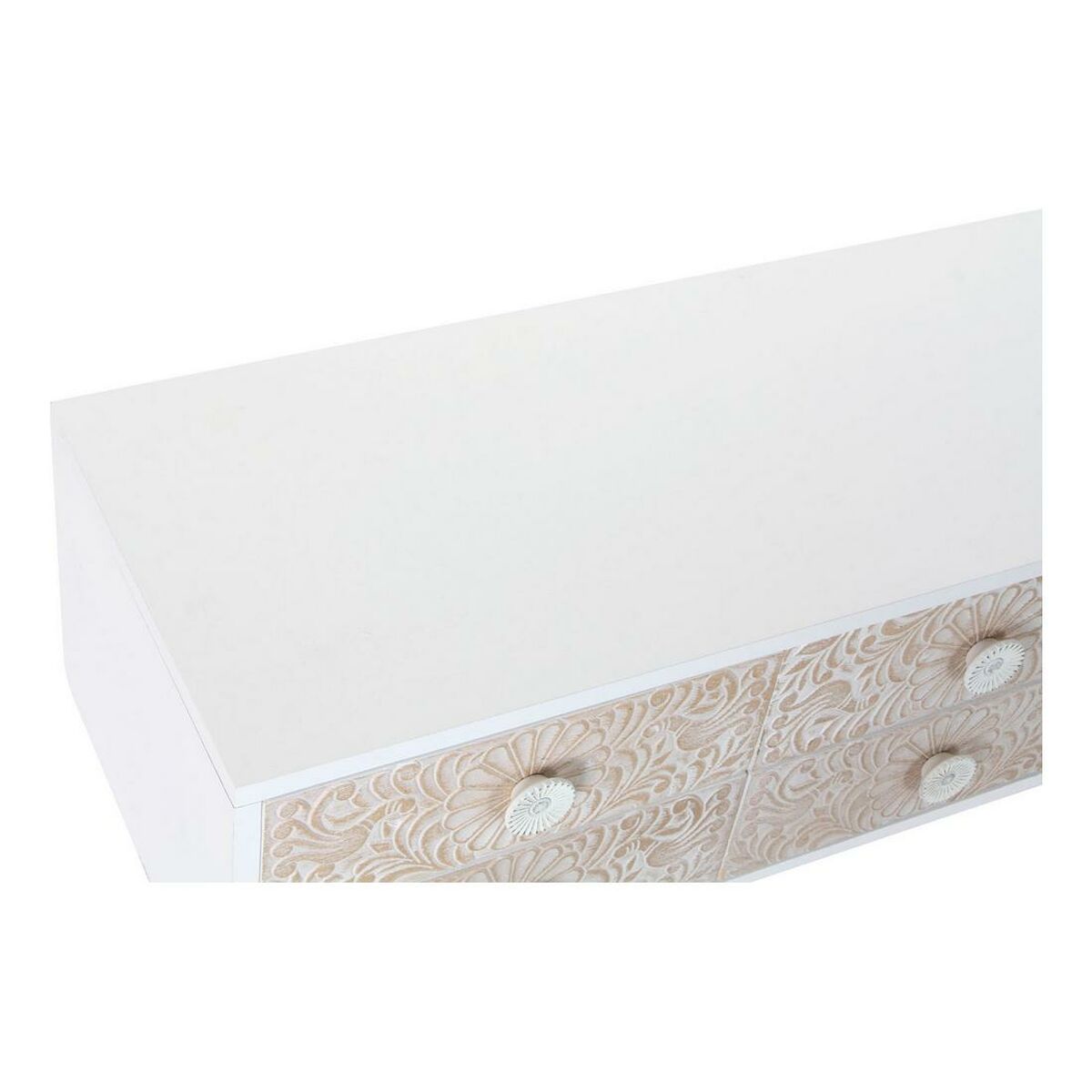 TV-möbler DKD Home Decor 119 x 42 x 50 cm Gran Gyllene Vit Ljusbrun - 12