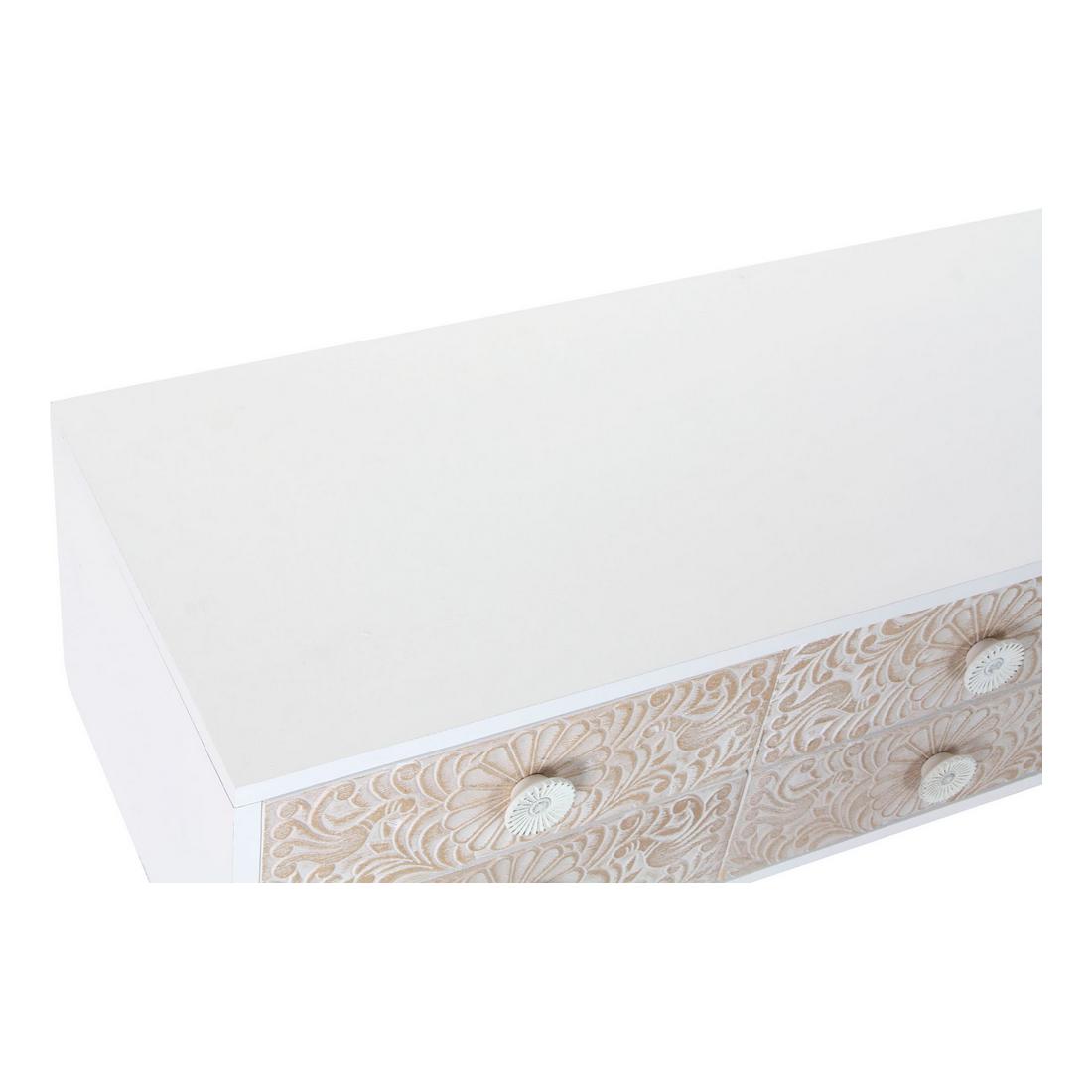 TV-möbler DKD Home Decor 119 x 42 x 50 cm Gran Gyllene Vit Ljusbrun - 5