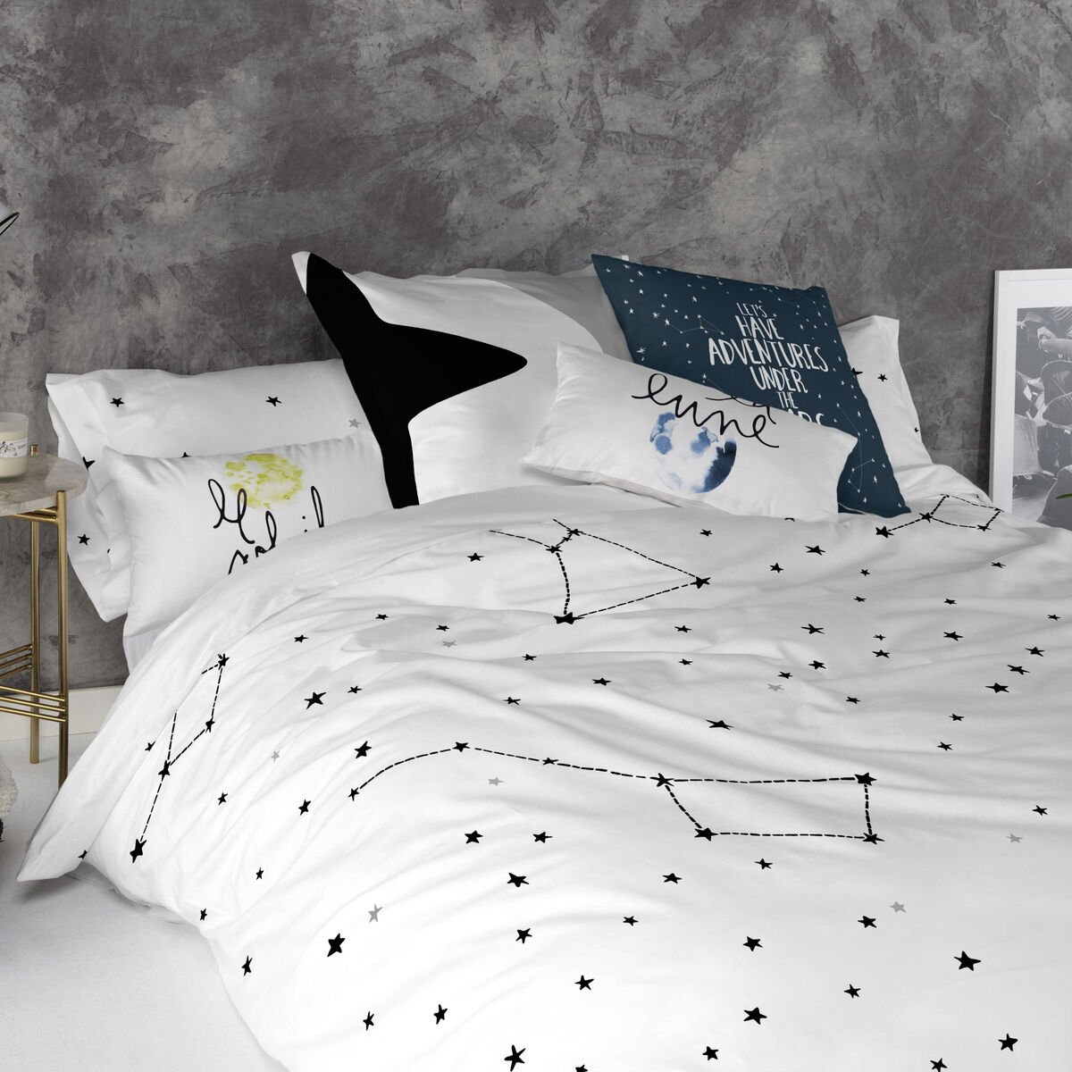 Kuddfodral HappyFriday Blanc Constellation Multicolour 60 x 60 cm - 3