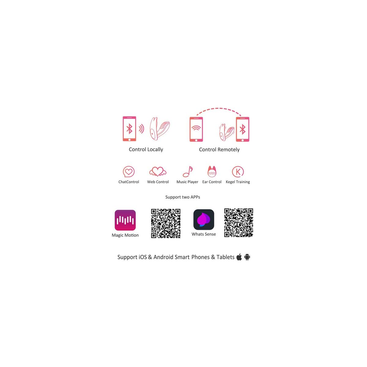 Massageapparat för par Magic Motion Eidolon Rosa - 7