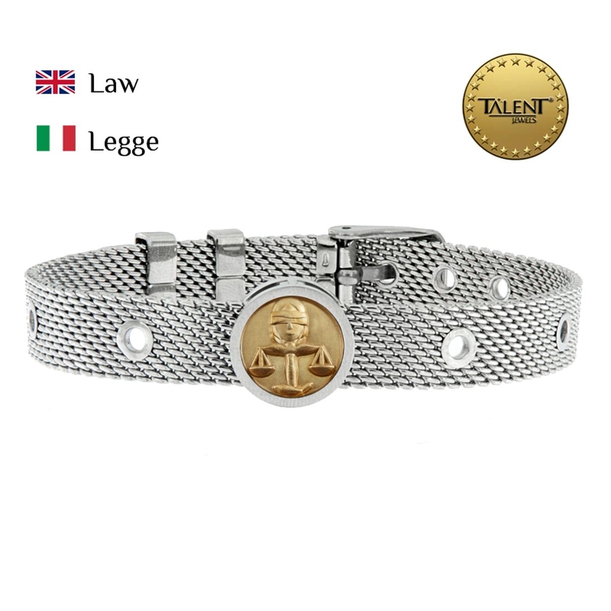 Unisexarmband Law Talent Jewels TJA-2-05-01-1-235 Silvrig - 2