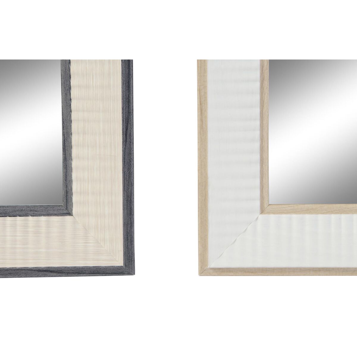 Väggspegel DKD Home Decor Vit Brun Mörkgrå 36 x 2 x 95,5 cm (4 antal) - 5