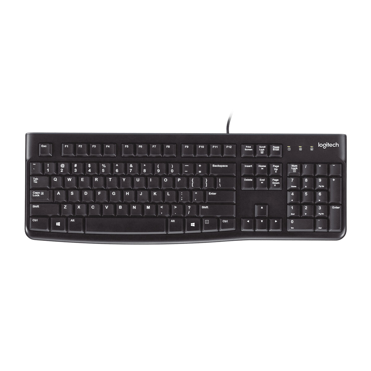 Qwerty Spanska Logitech K120 USB Svart Qwerty Spanska QWERTY