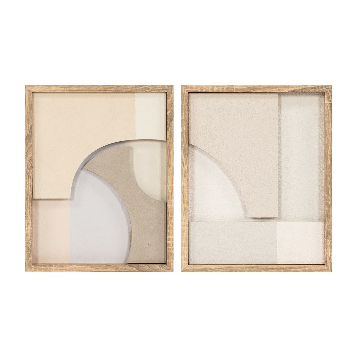Bild med LED Home ESPRIT polystyren Trä MDF 40 x 3,8 x 50 cm