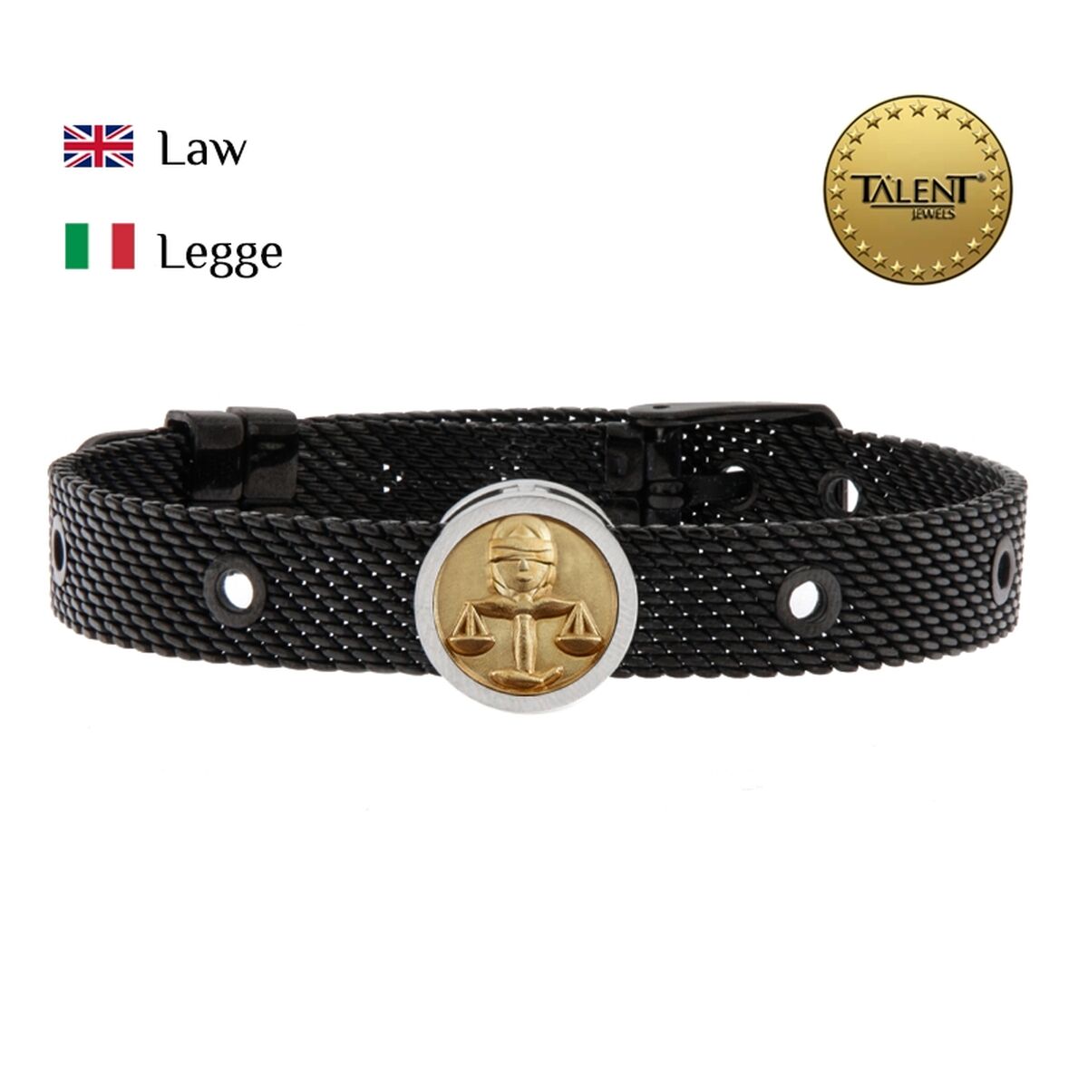 Unisexarmband Law Talent Jewels TJA-2-05-01-2-235 Svart - 2