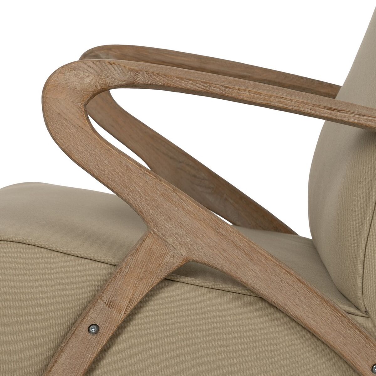 Fåtölj Beige 57 x 55 x 85 cm - 7