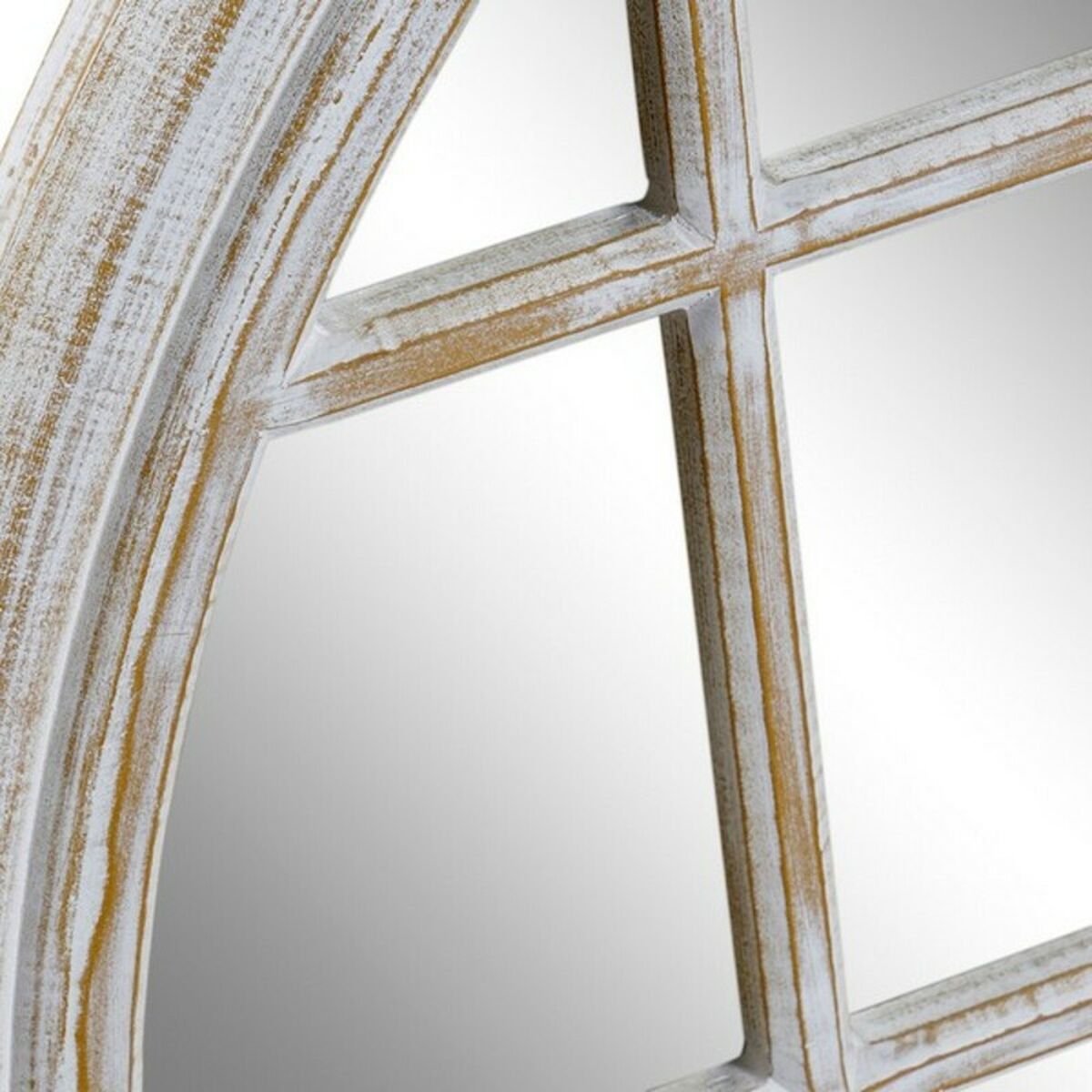 Väggspegel DKD Home Decor Vit Avskalad 90 x 2 x 90 cm 90 x 2,5 x 90 cm (90 Delar) - 3