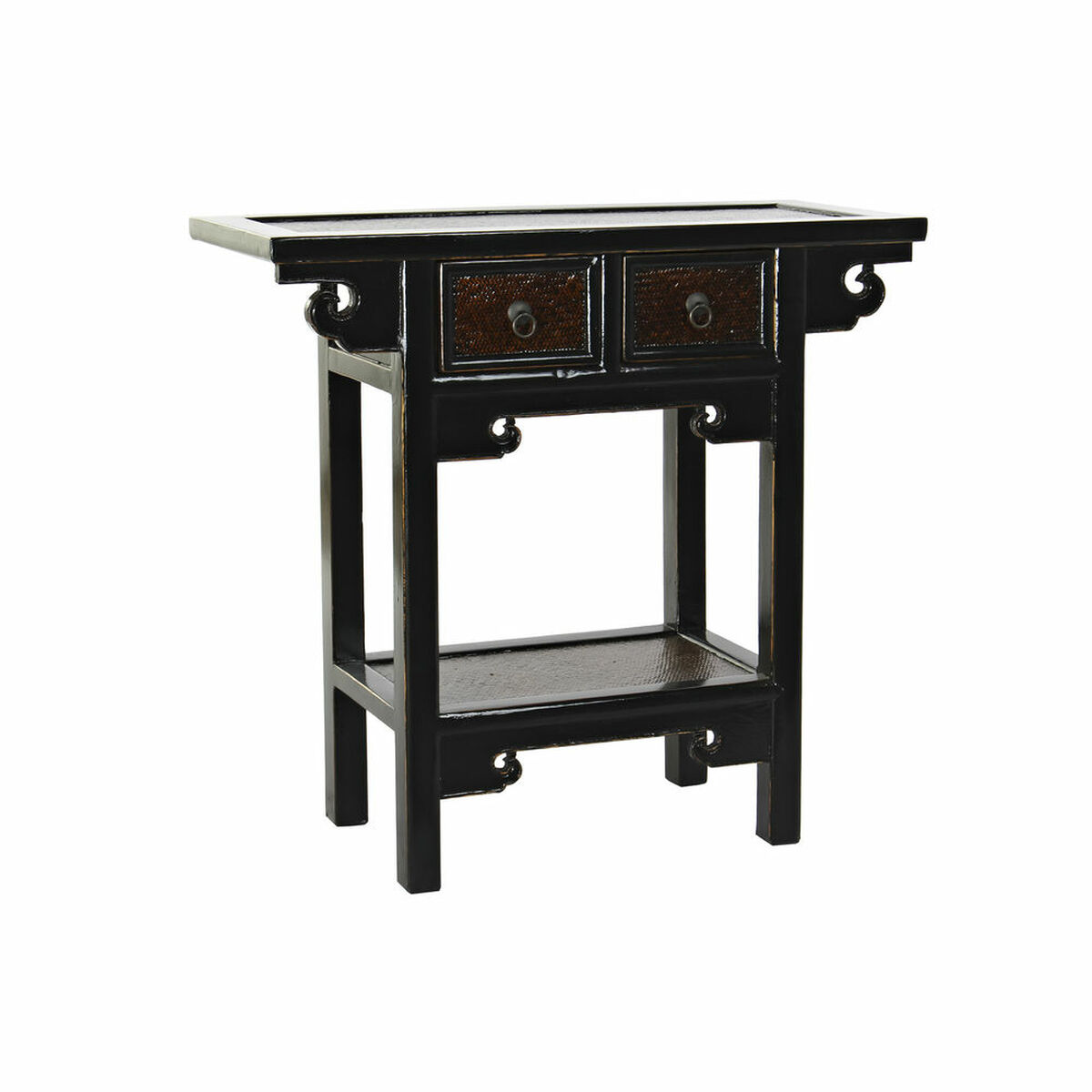Console DKD Home Decor Svart Mörkbrun 85 x 35 x 80 cm - 5