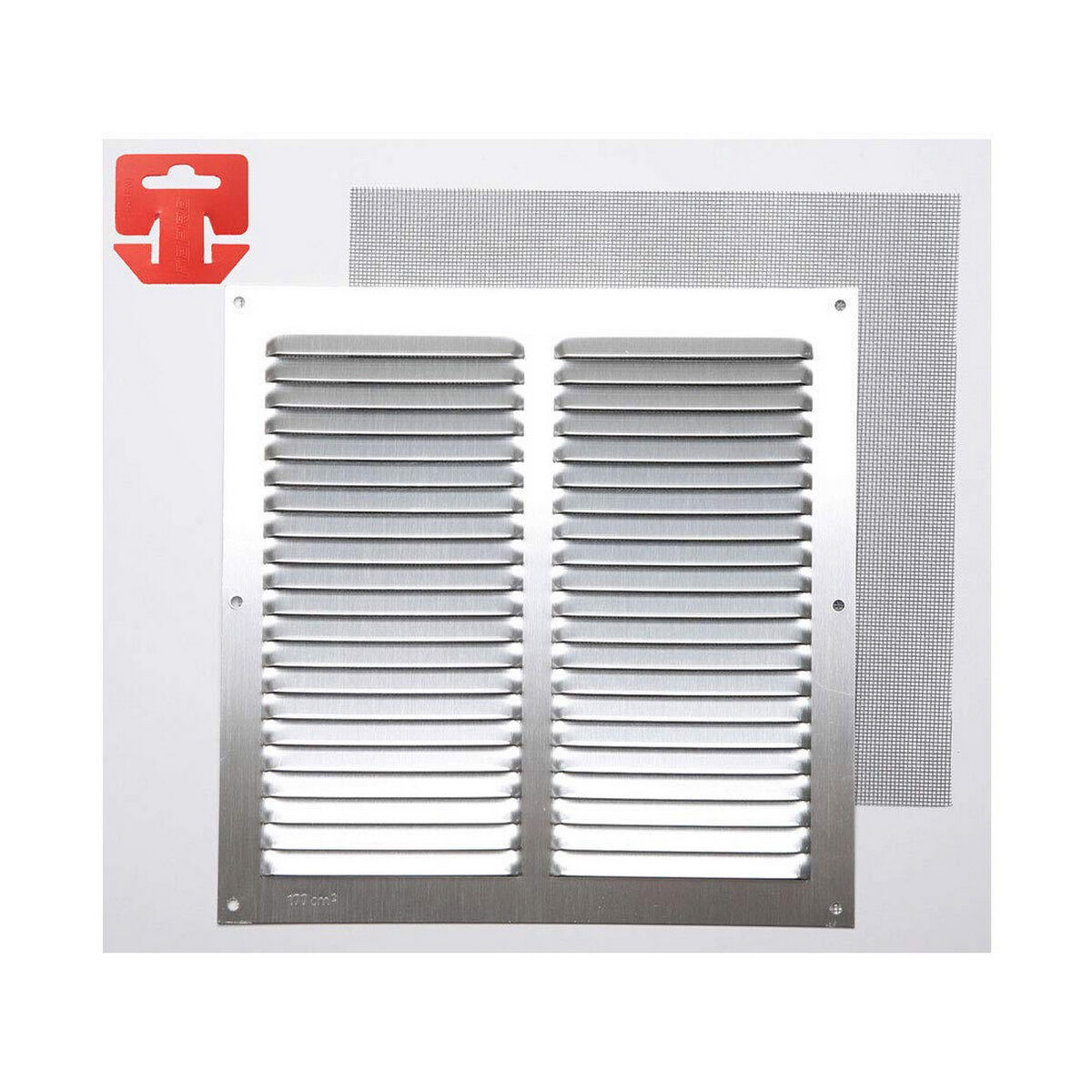 Ventilationsgaller Fepre Kromad 25 x 25 mm Myggnät - 2