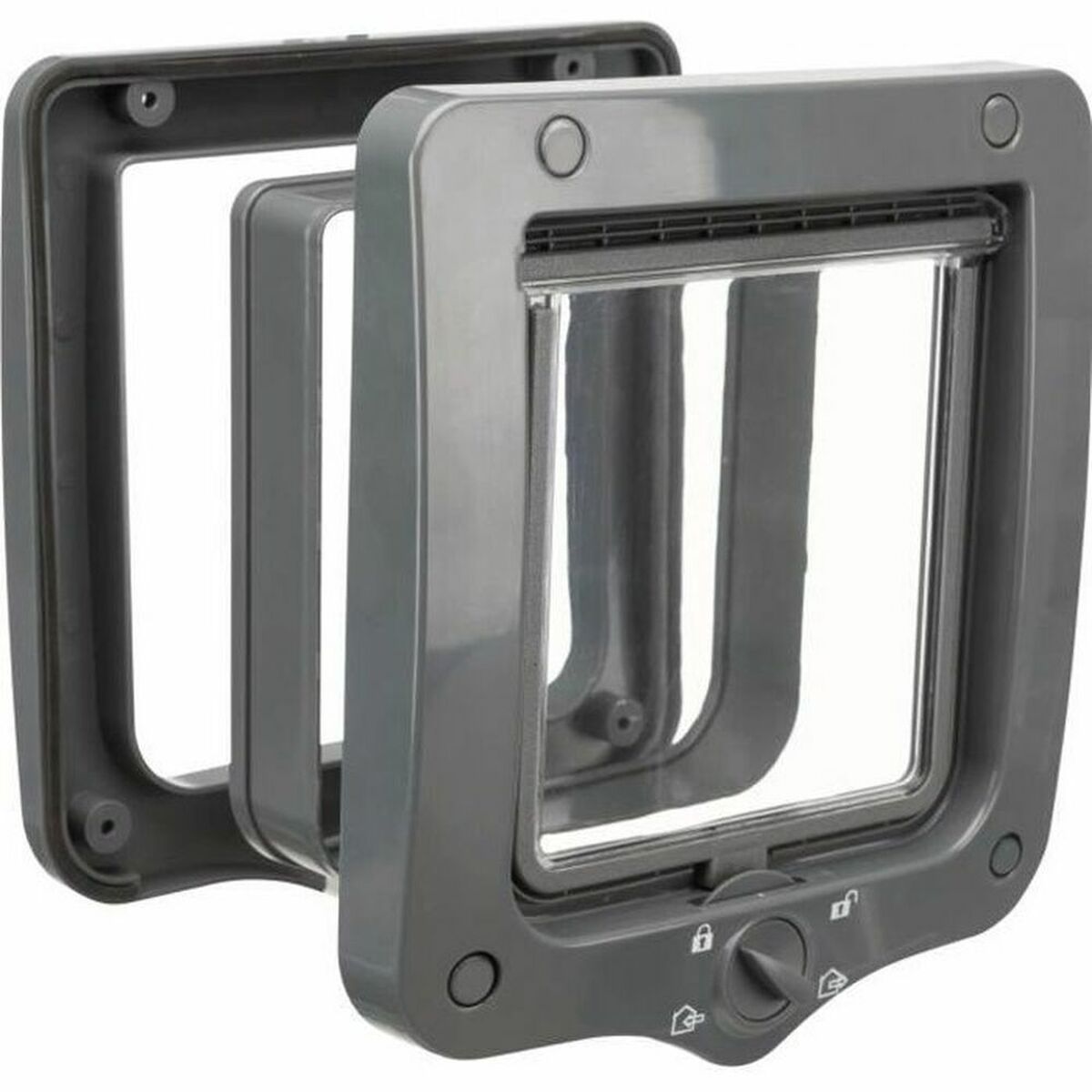 Kattlucka Trixie 44232 Grå Plast 20 x 22 cm - 2