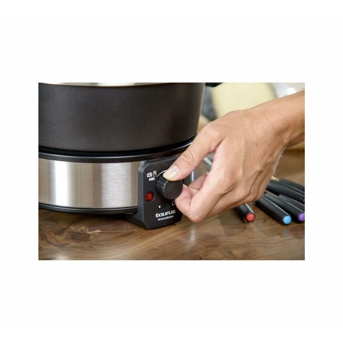 Fondue Taurus FF2 Svart Silvrig 1000 W - 3