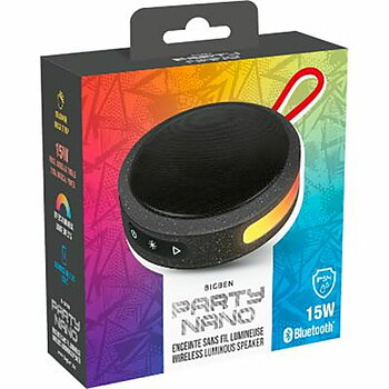 Bärbar Bluetooth Högtalare Bigben PARTY NANO 15 W Svart