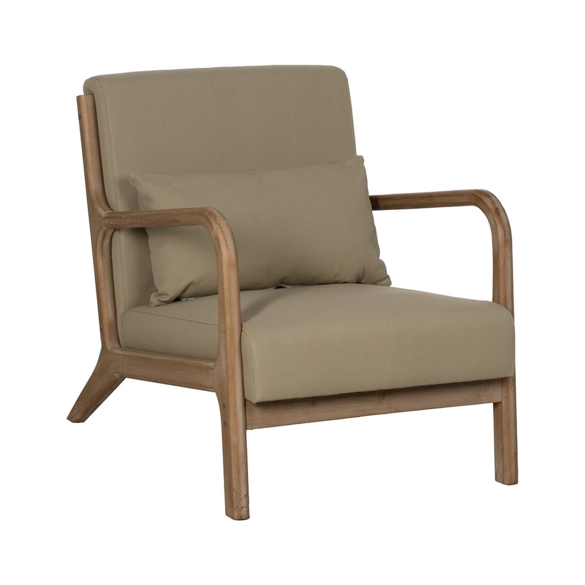 Fåtölj Beige 66 x 85 x 74 cm
