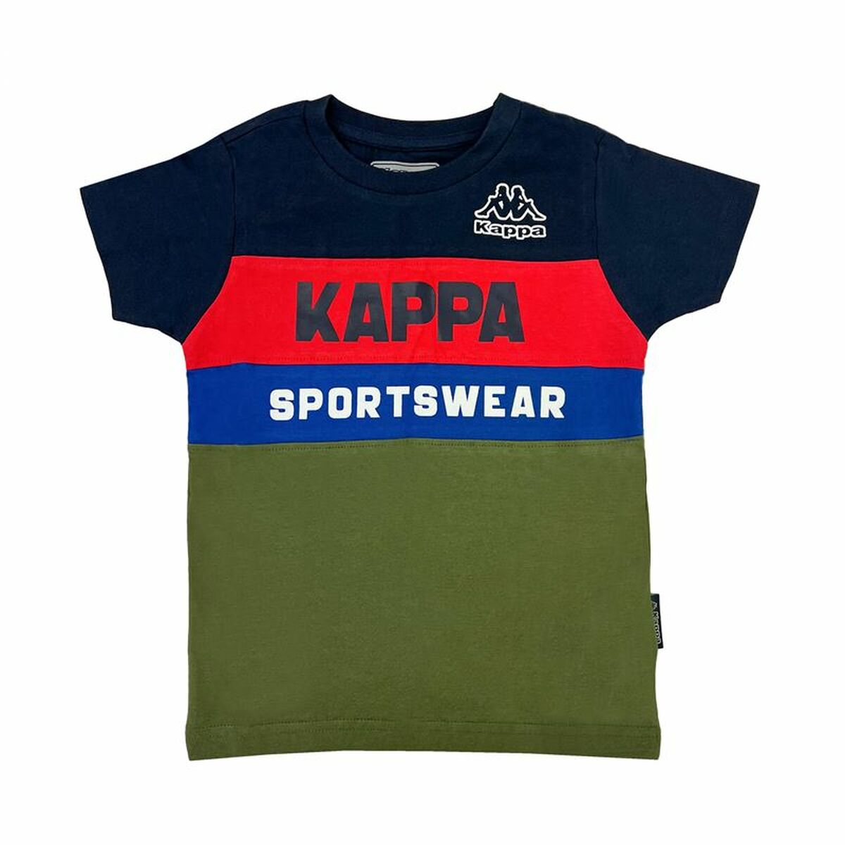 Barn T-shirt med kortärm Kappa 8036M00058 Mörkblå