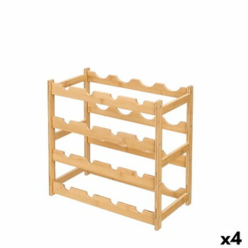 Flaskställ Kinvara Naturell 45 x 23,5 x 42,5 cm (4 antal)