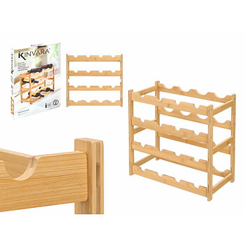 Flaskställ Kinvara Naturell 45 x 23,5 x 42,5 cm (4 antal)