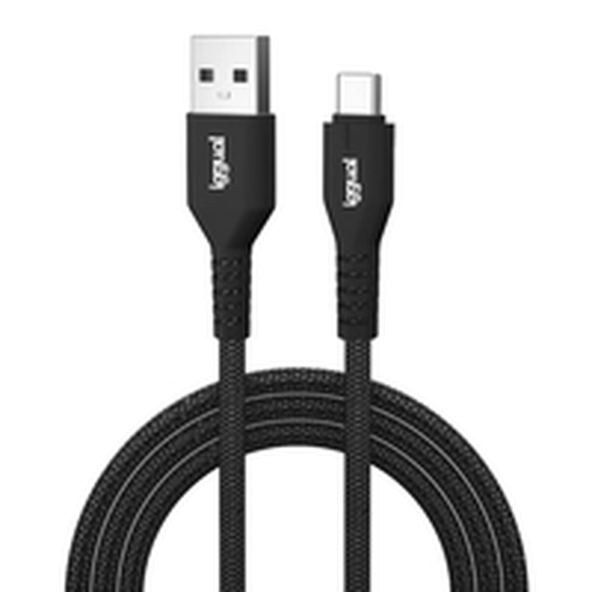 USB A till USB-C Kabel iggual IGG319888 Svart - 3