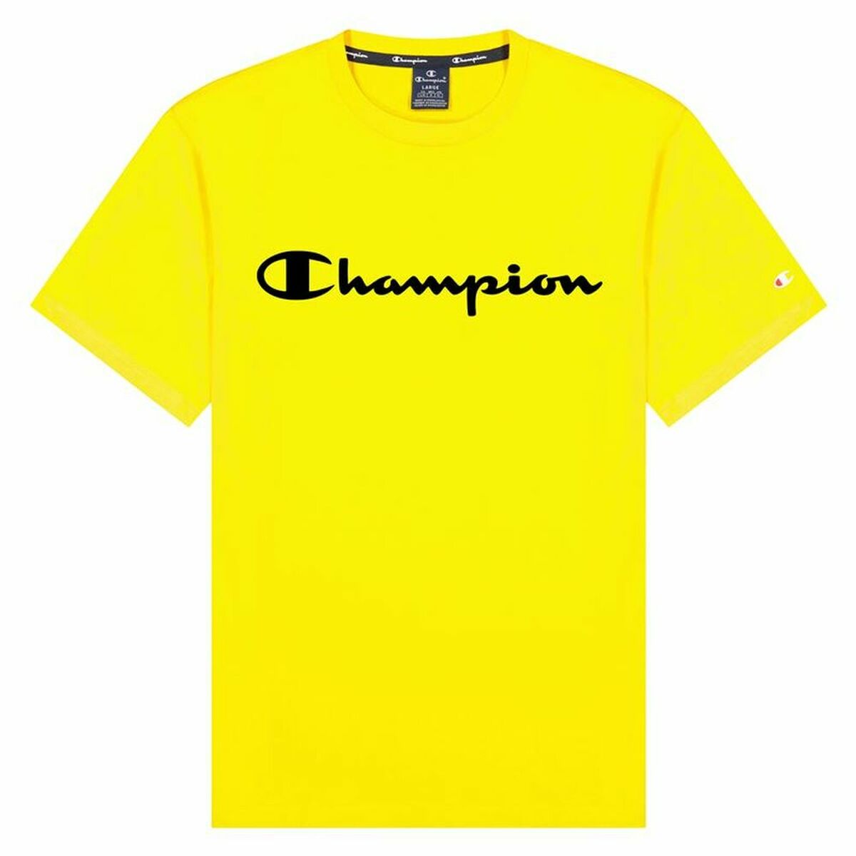 Sporttröja med ärmar Champion Crewneck M Gul - 3