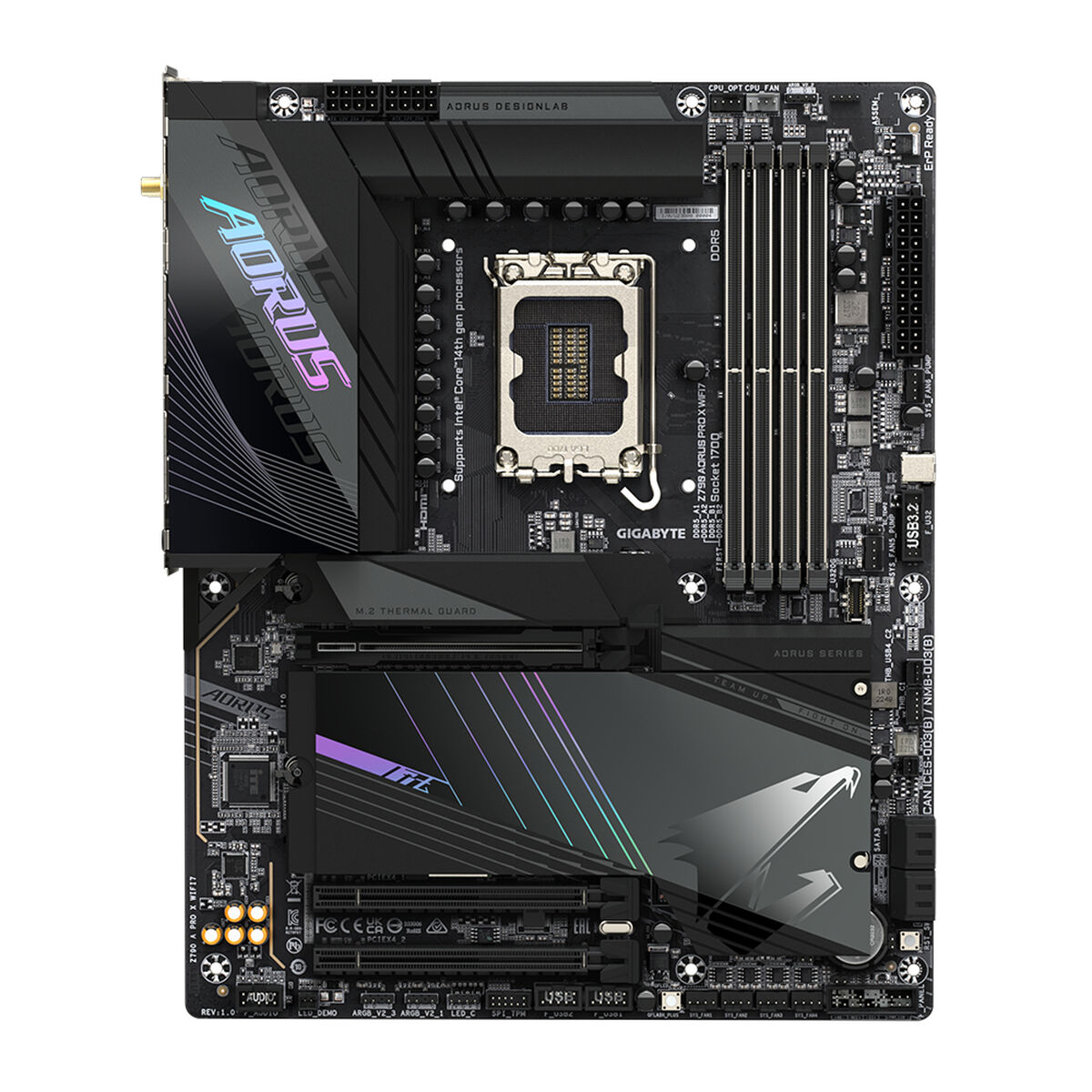 Moderkort Gigabyte Z790 A PRO X WIFI7 G10 INTEL Z790 LGA 1700 - 2