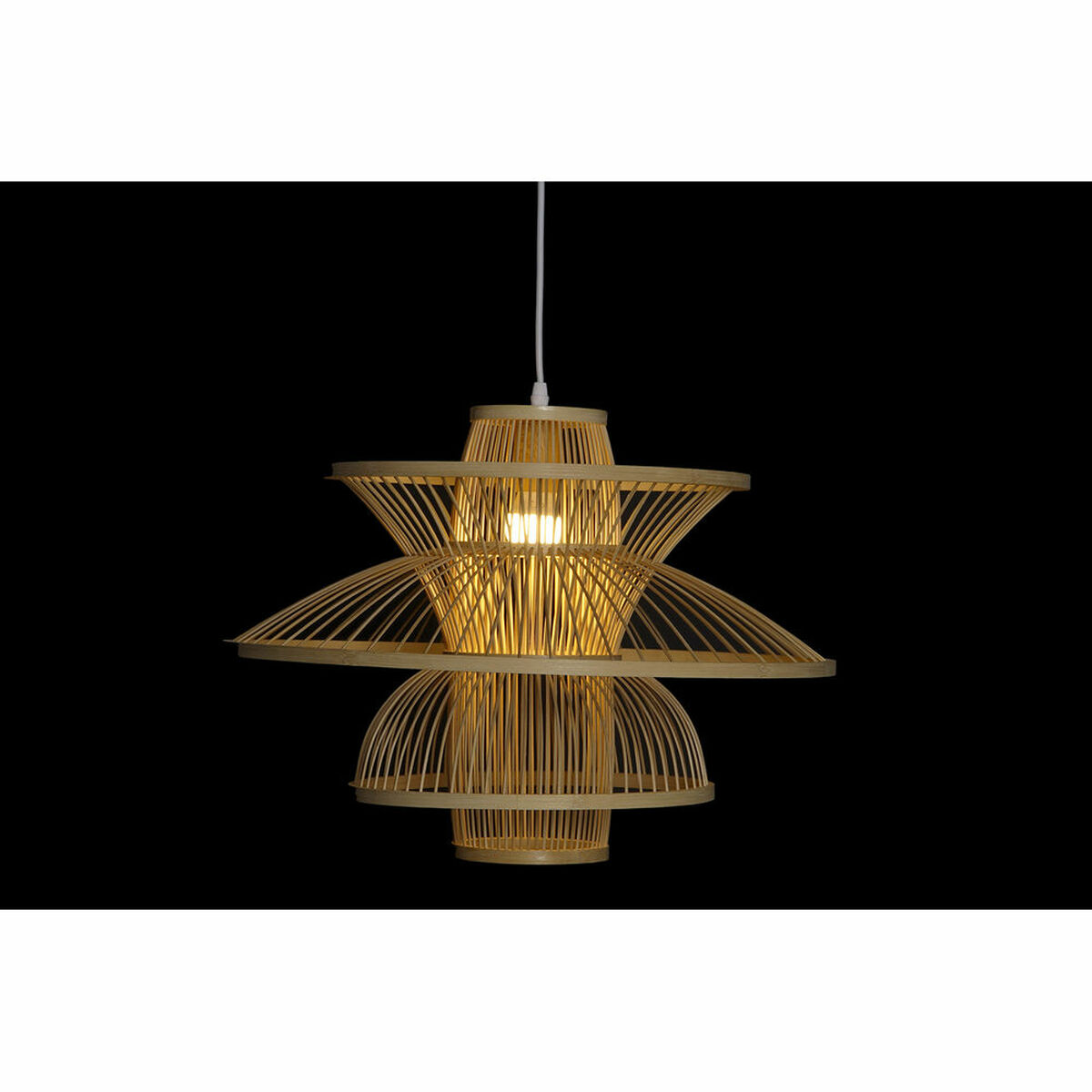 Taklampa DKD Home Decor Bambu (50 x 50 x 37 cm) - 2