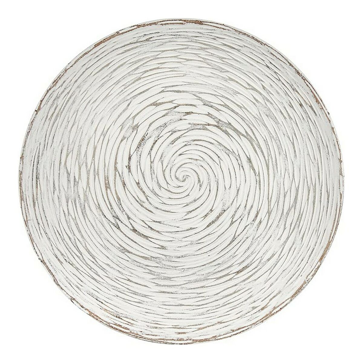 Sidobord Gift Decor Vit Brun Trä 40 x 39 x 40 cm Spiraler - 2