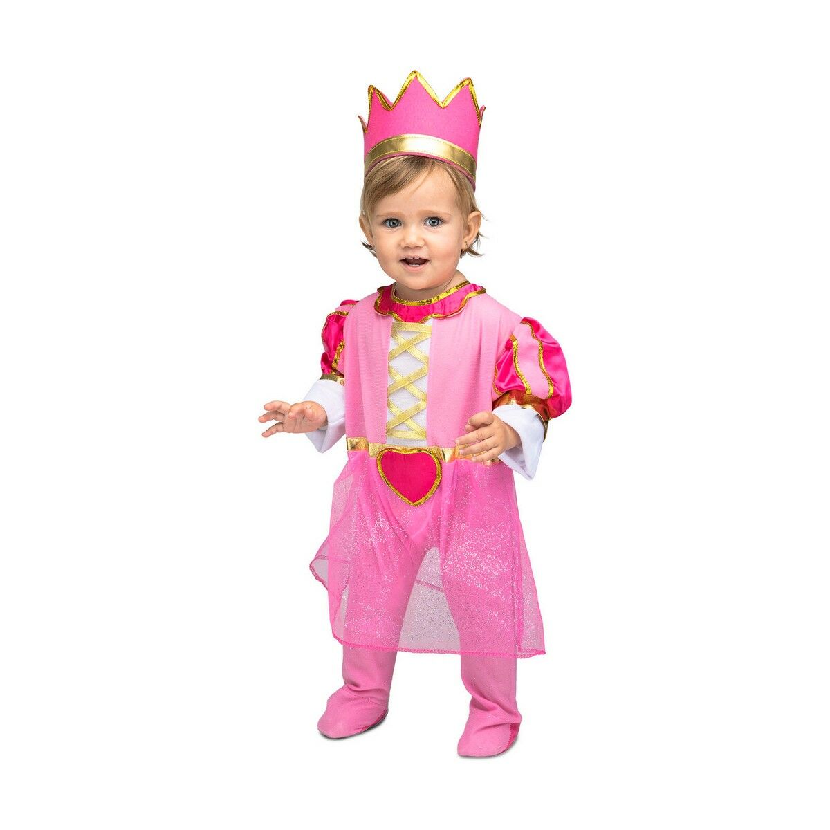 Maskeraddräkt bebis My Other Me Rosa Prinsessa (2 Delar)
