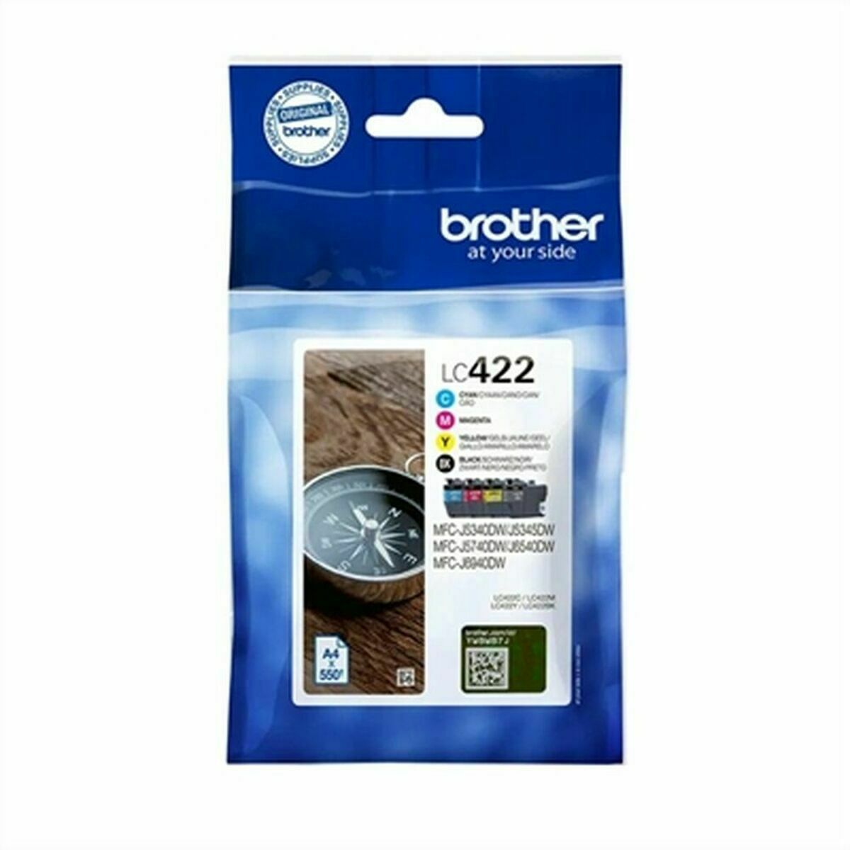Original Bläckpatron Brother LC422VAL 4 antal