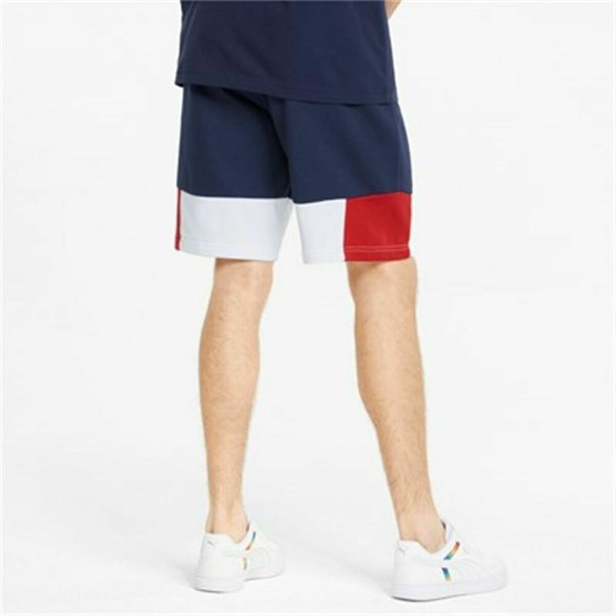 Sportshorts för män Puma Essentials+ Block Mörkblå - 5
