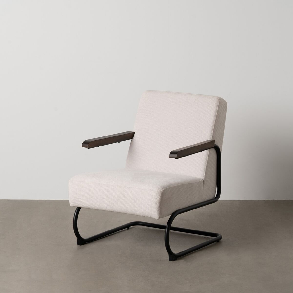 Fåtölj Svart Beige 61 x 70 x 85 cm - 2