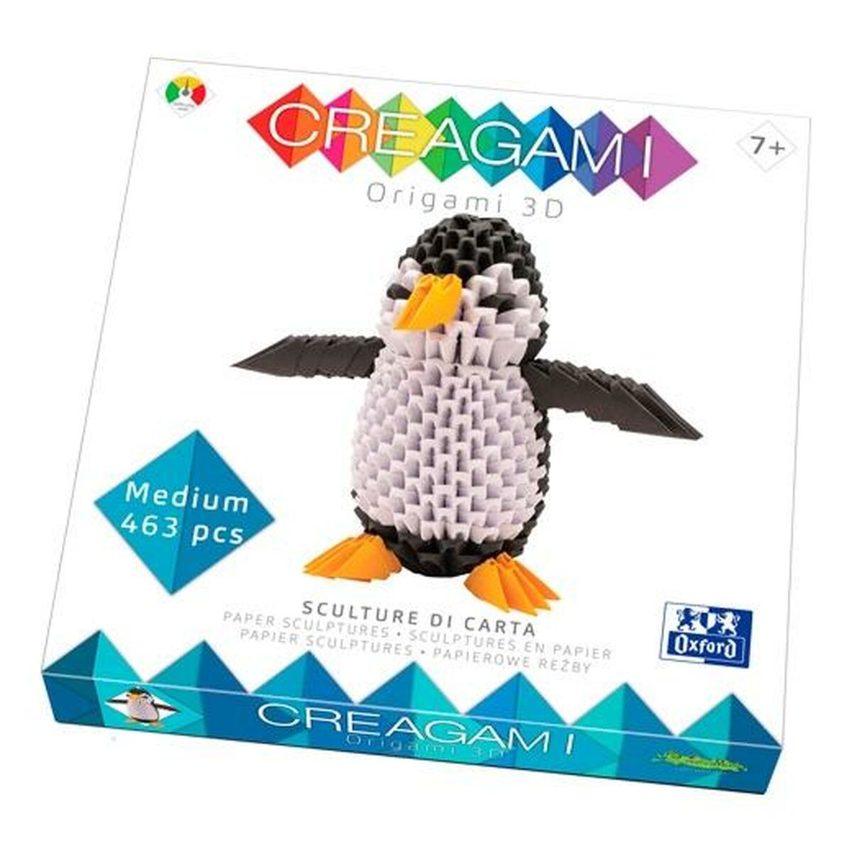 Pappershantverksspel Oxford Creagami 3D Pingvin