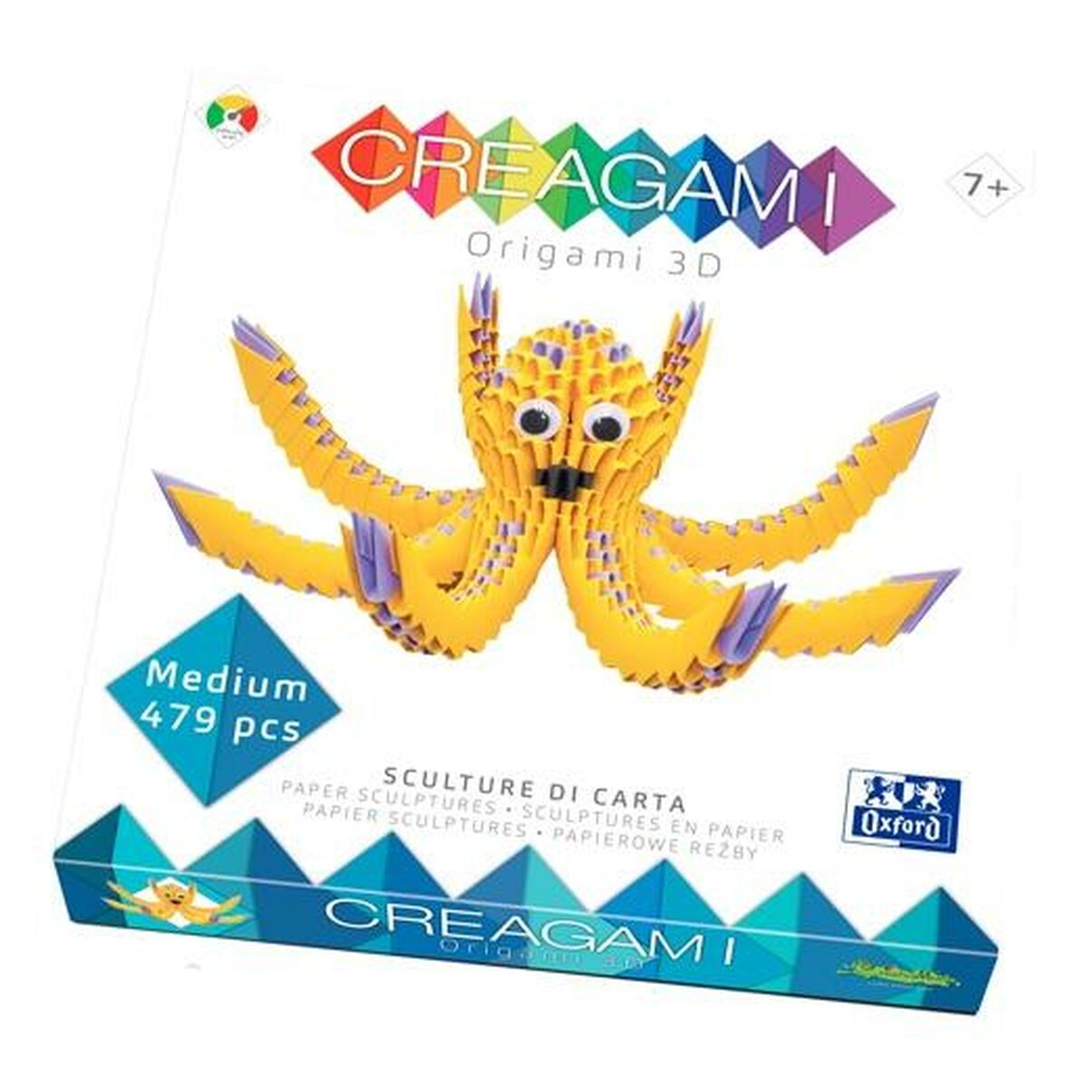 Pappershantverksspel Oxford Creagami 3D Bläckfisk