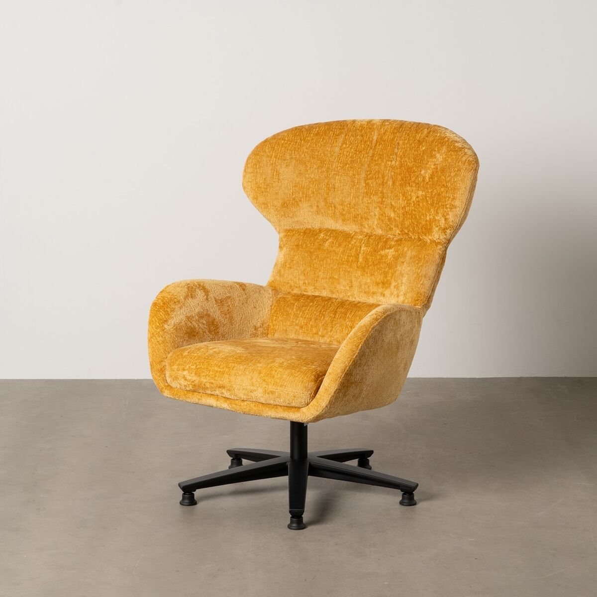 Fåtölj Svart Senap 78 x 84,5 x 104,5 cm - 2