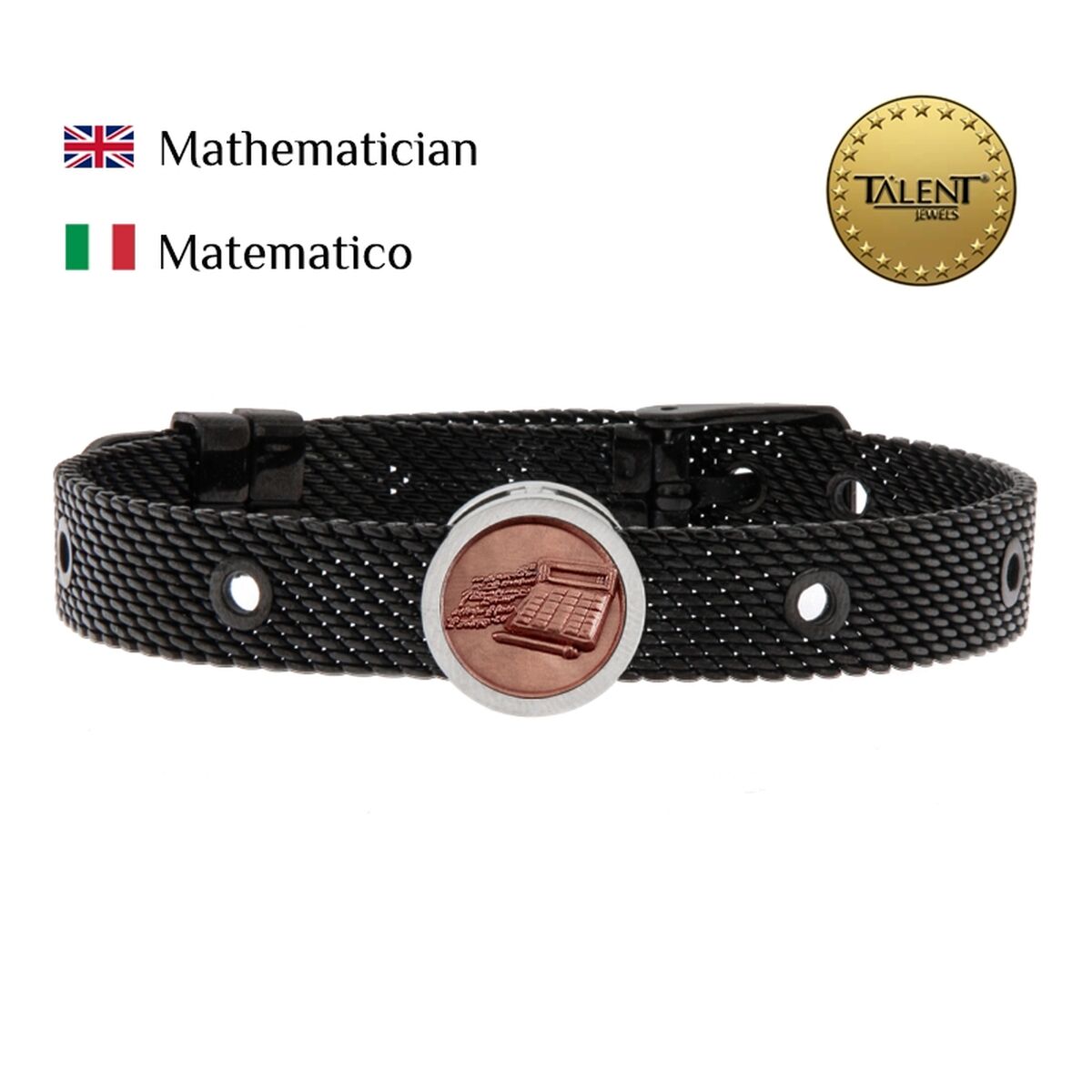Unisexarmband Mathematician Talent Jewels TJA-2-02-02-2-235 Svart - 2
