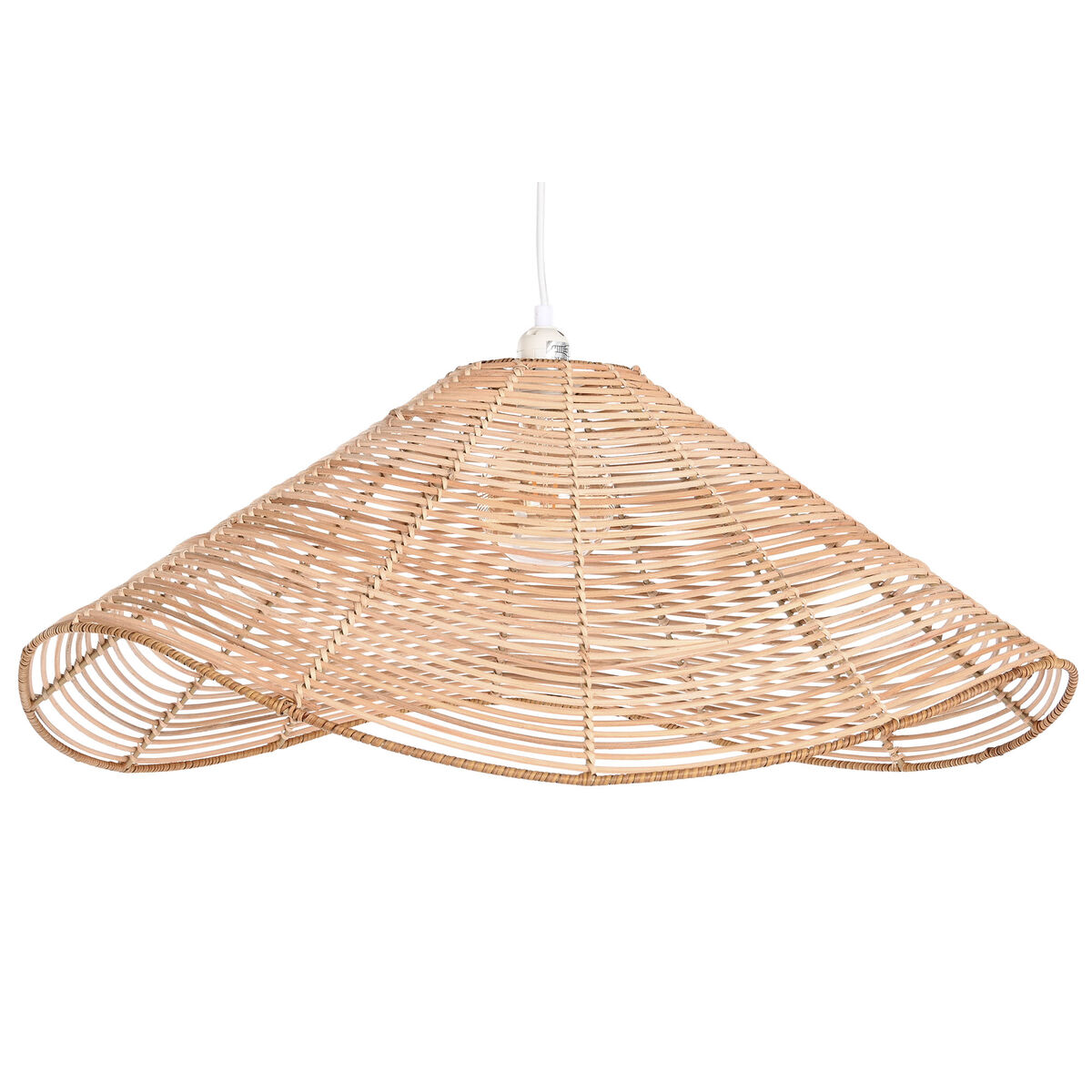 Taklampa DKD Home Decor 64 x 64 x 34 cm Ljusbrun 50 W