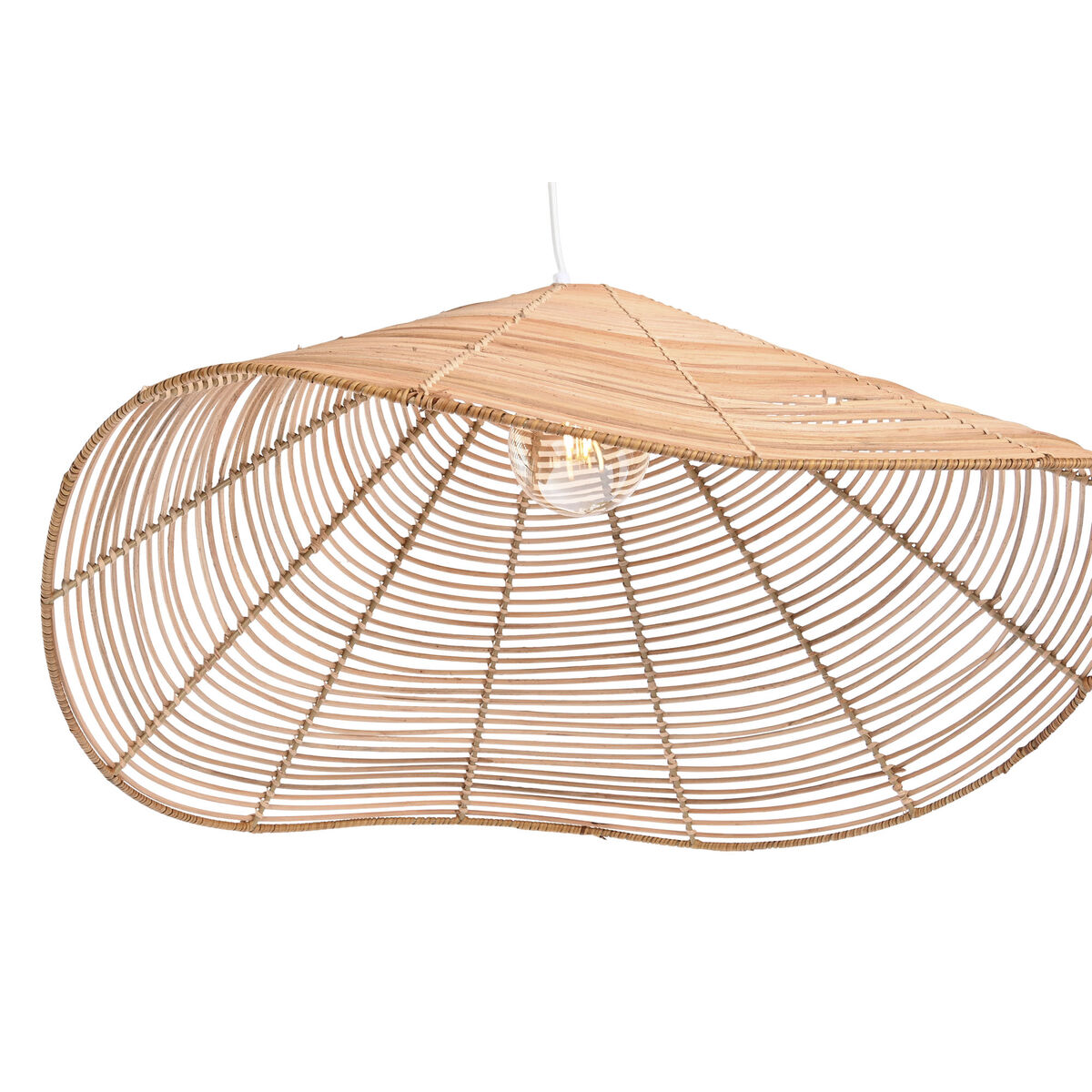Taklampa DKD Home Decor 64 x 64 x 34 cm Ljusbrun 50 W - 2