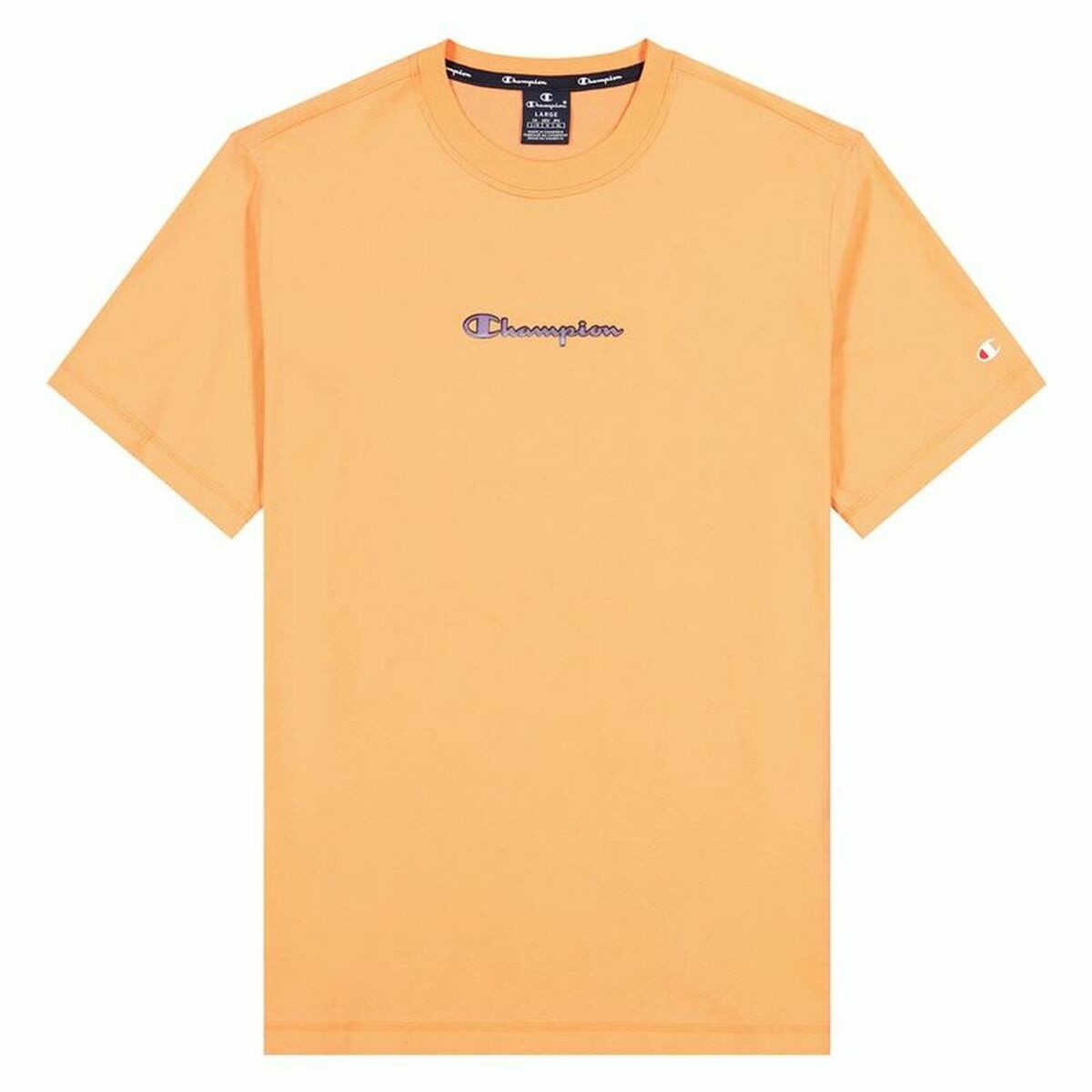 Sporttröja med ärmar Champion Crewneck M Orange - 3