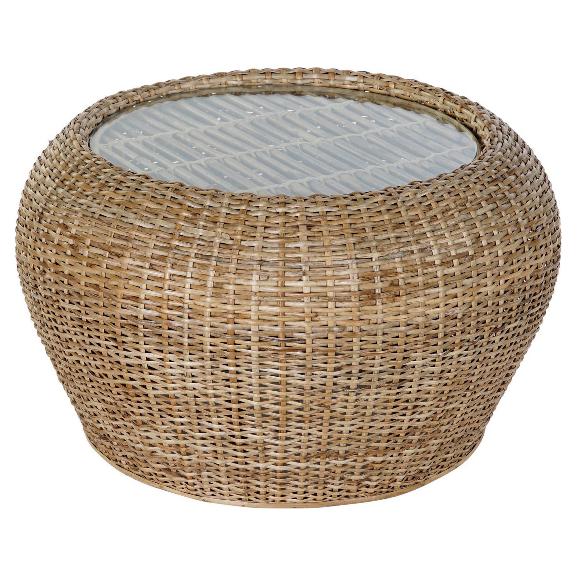 Sidobord DKD Home Decor 8424001825165 82 x 82 x 48 cm Glas Naturell Aluminium