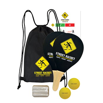 Racket-set Schildkröt Street Raquet Svart
