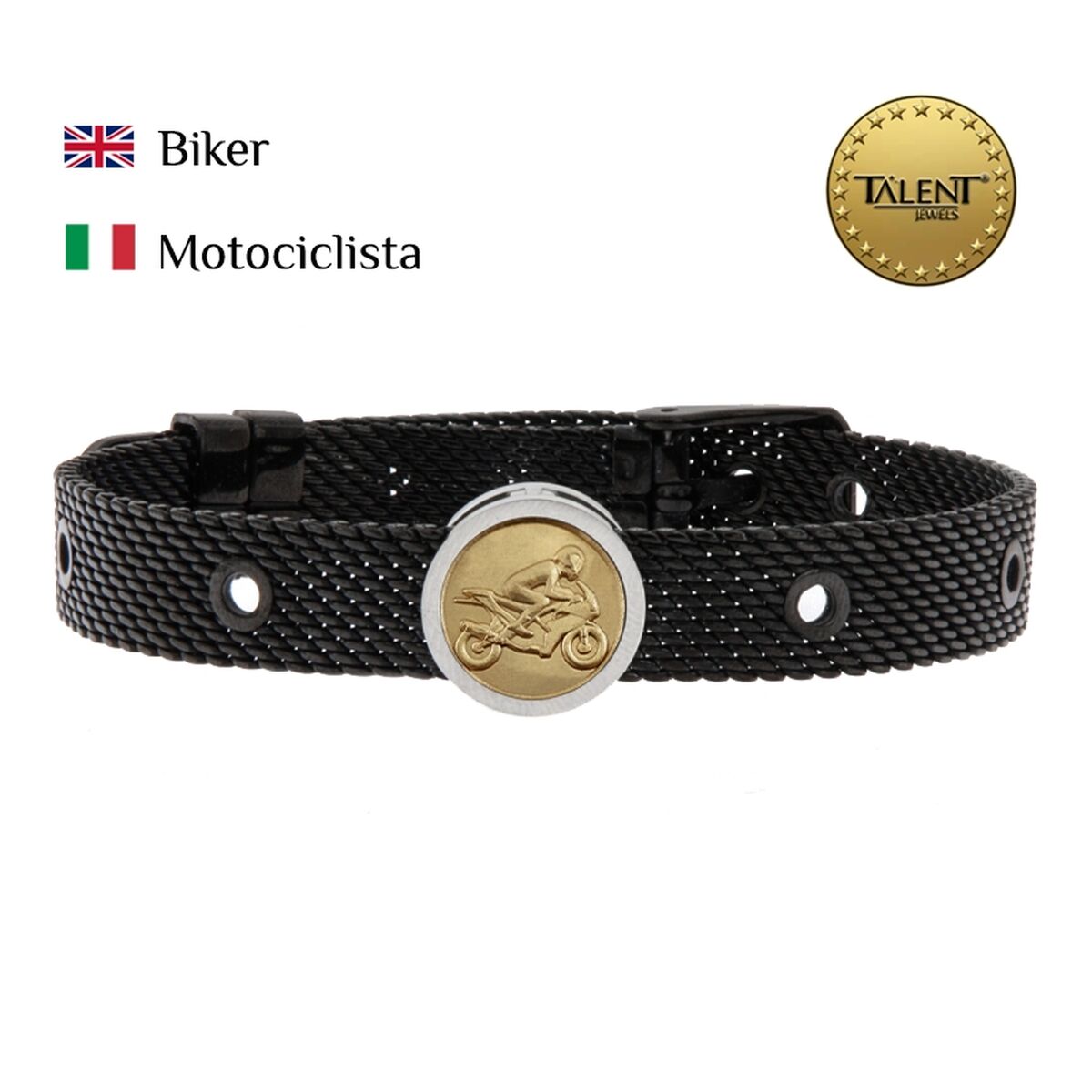 Unisexarmband Biker Talent Jewels TJA-1-09-01-2-235 Svart - 2