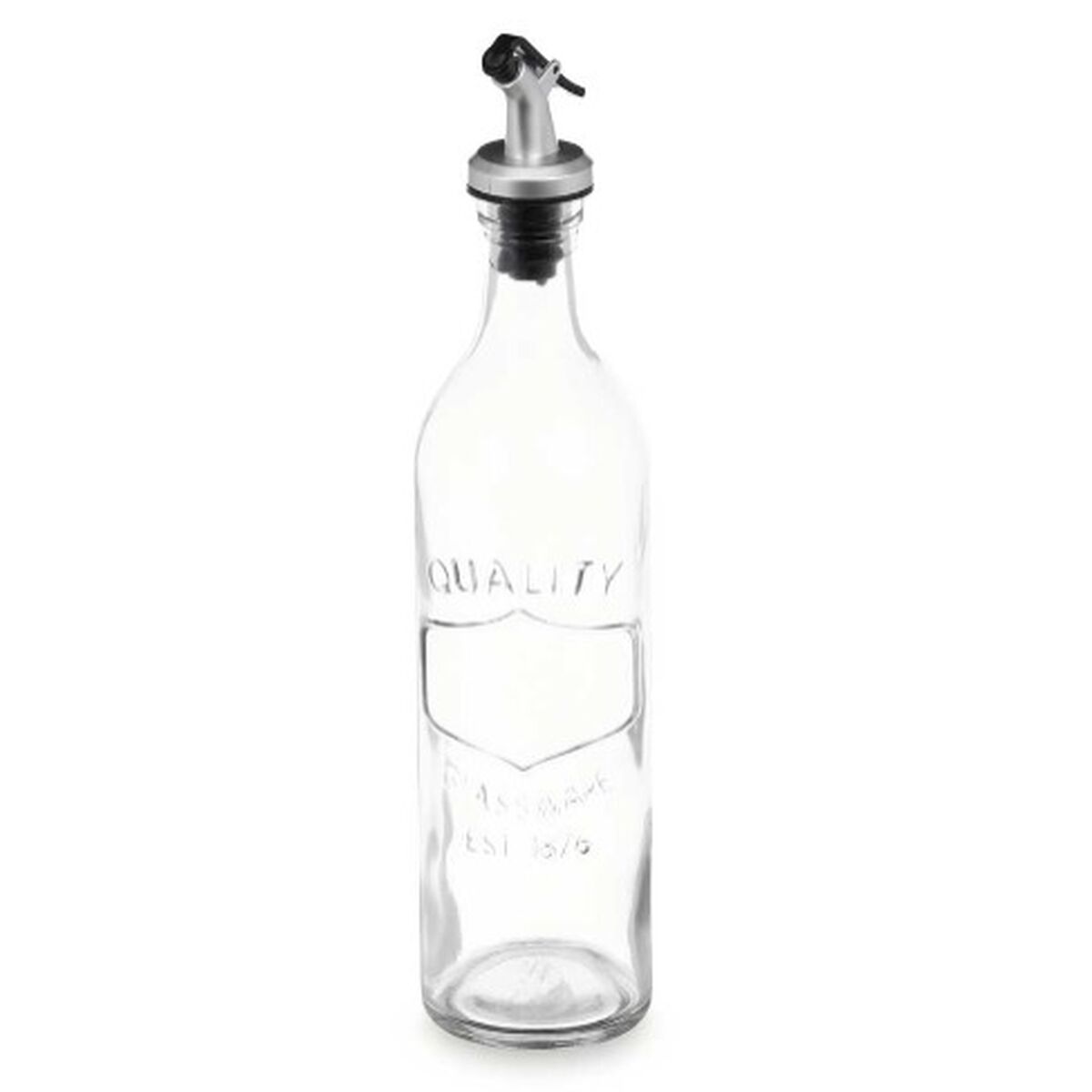 Oljeflaska Vivalto YHP-SZ57A/TH12 Transparent Glas Med relief 500 ml (24 antal) - 3