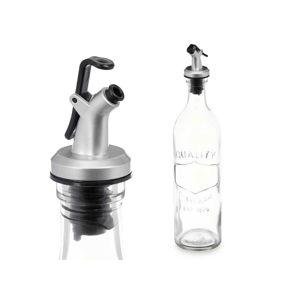Oljeflaska Vivalto YHP-SZ57A/TH12 Transparent Glas Med relief 500 ml (24 antal) - 2