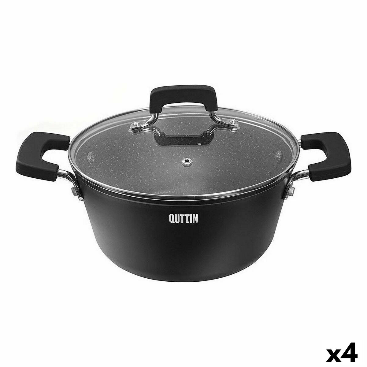 Kastrull med glaslock Quttin Grand Chef 3 mm (4 antal)