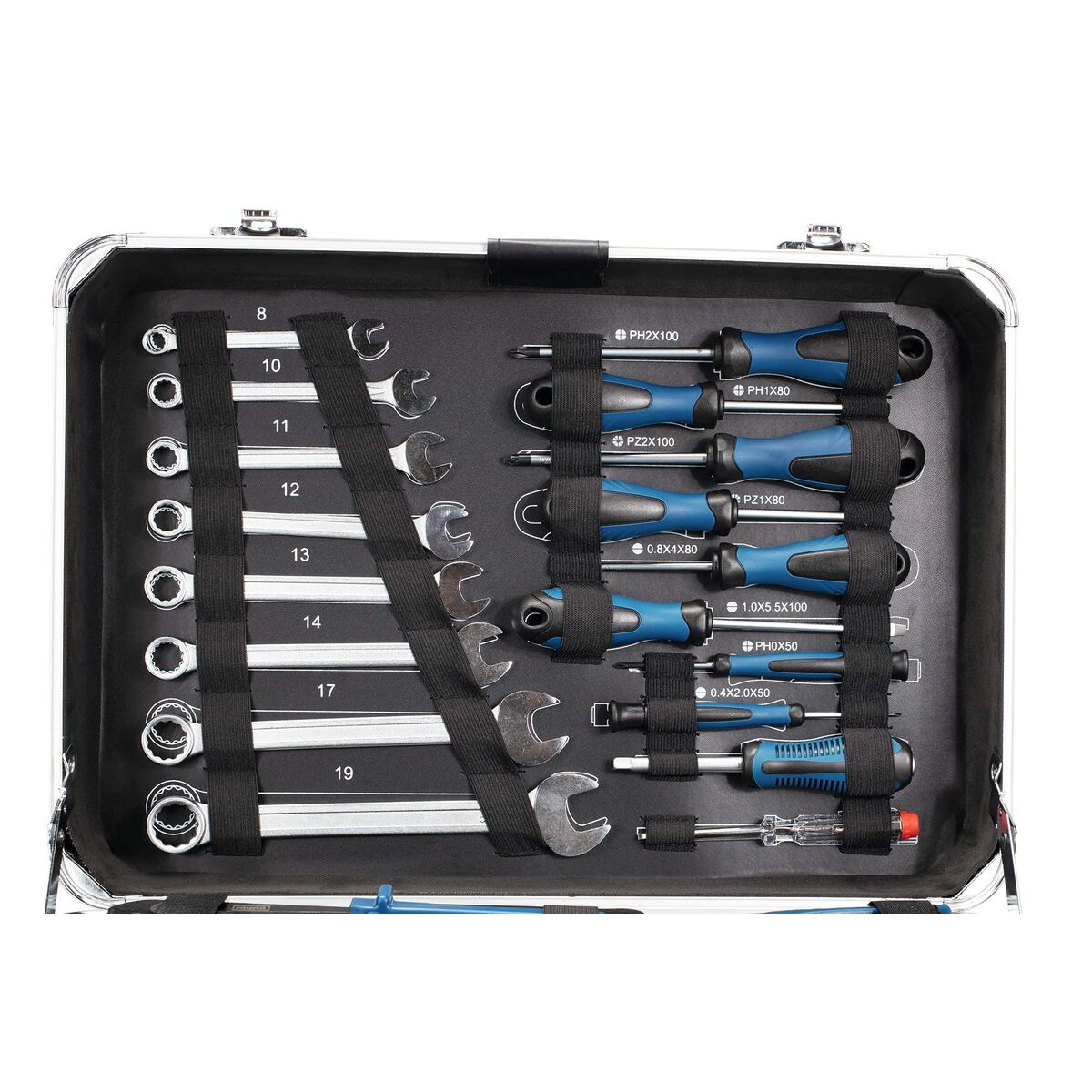 Verktygslåda Scheppach TB150 101 Delar Metall Aluminium - 6