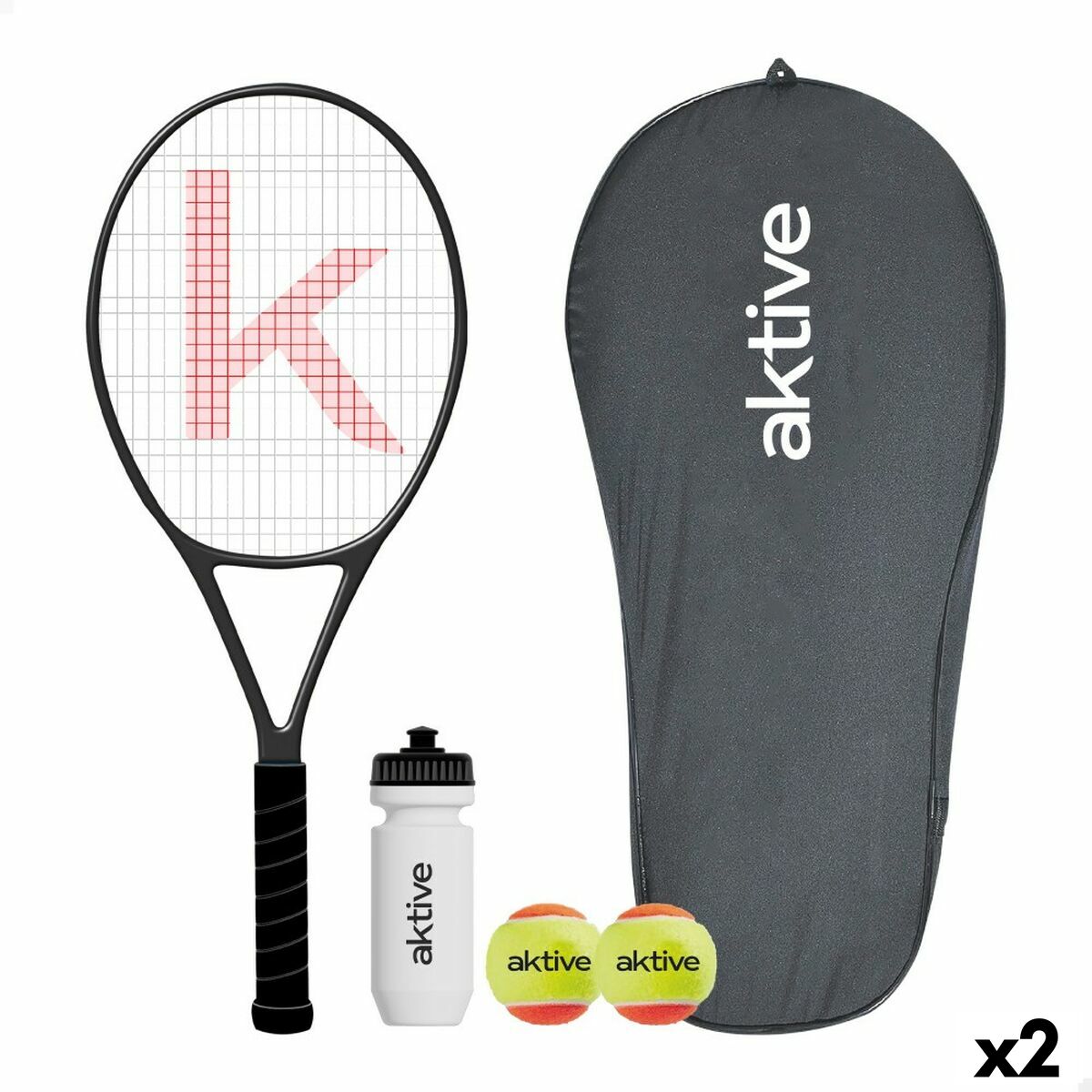 Tennisracket Aktive (2 antal) - 3