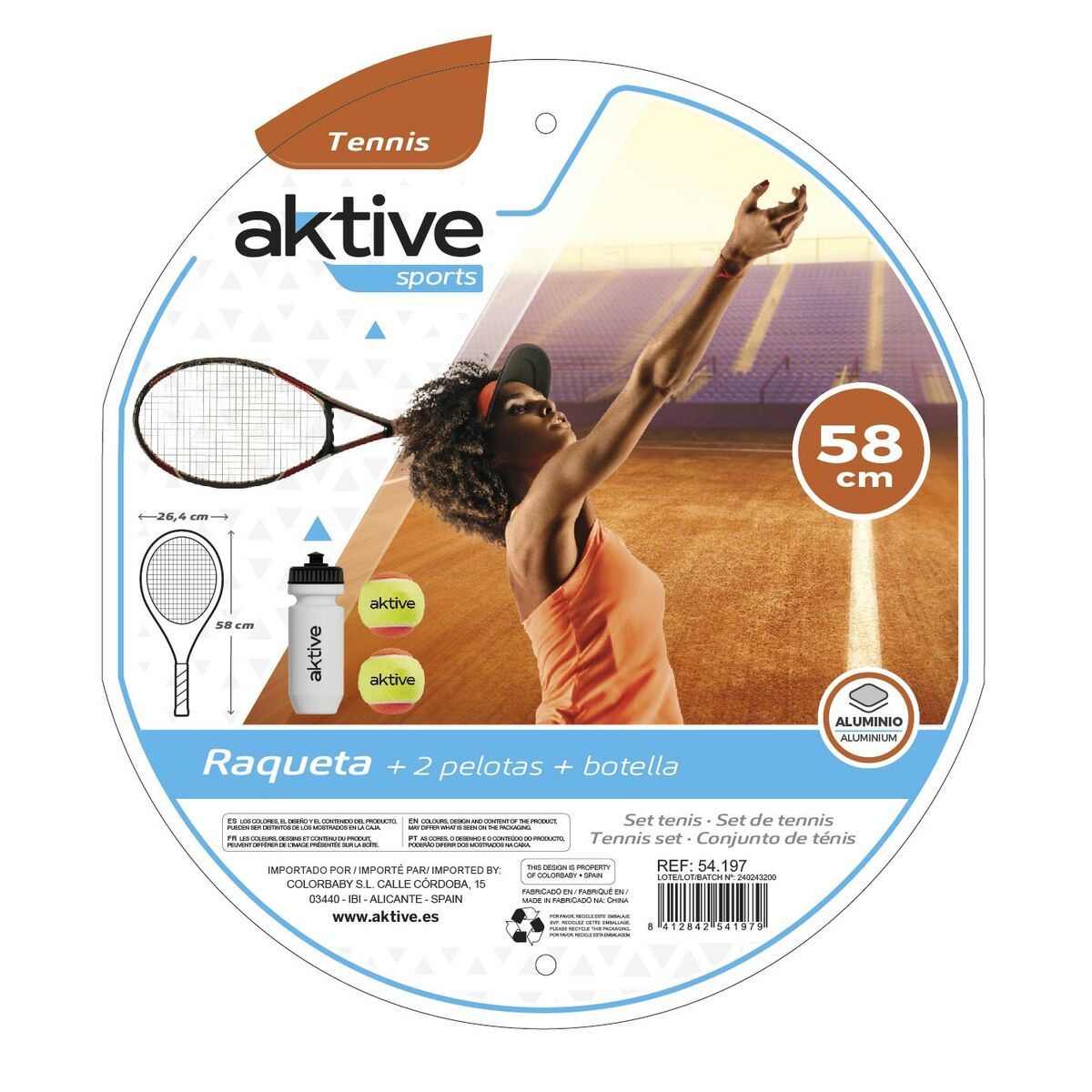 Tennisracket Aktive (2 antal) - 5