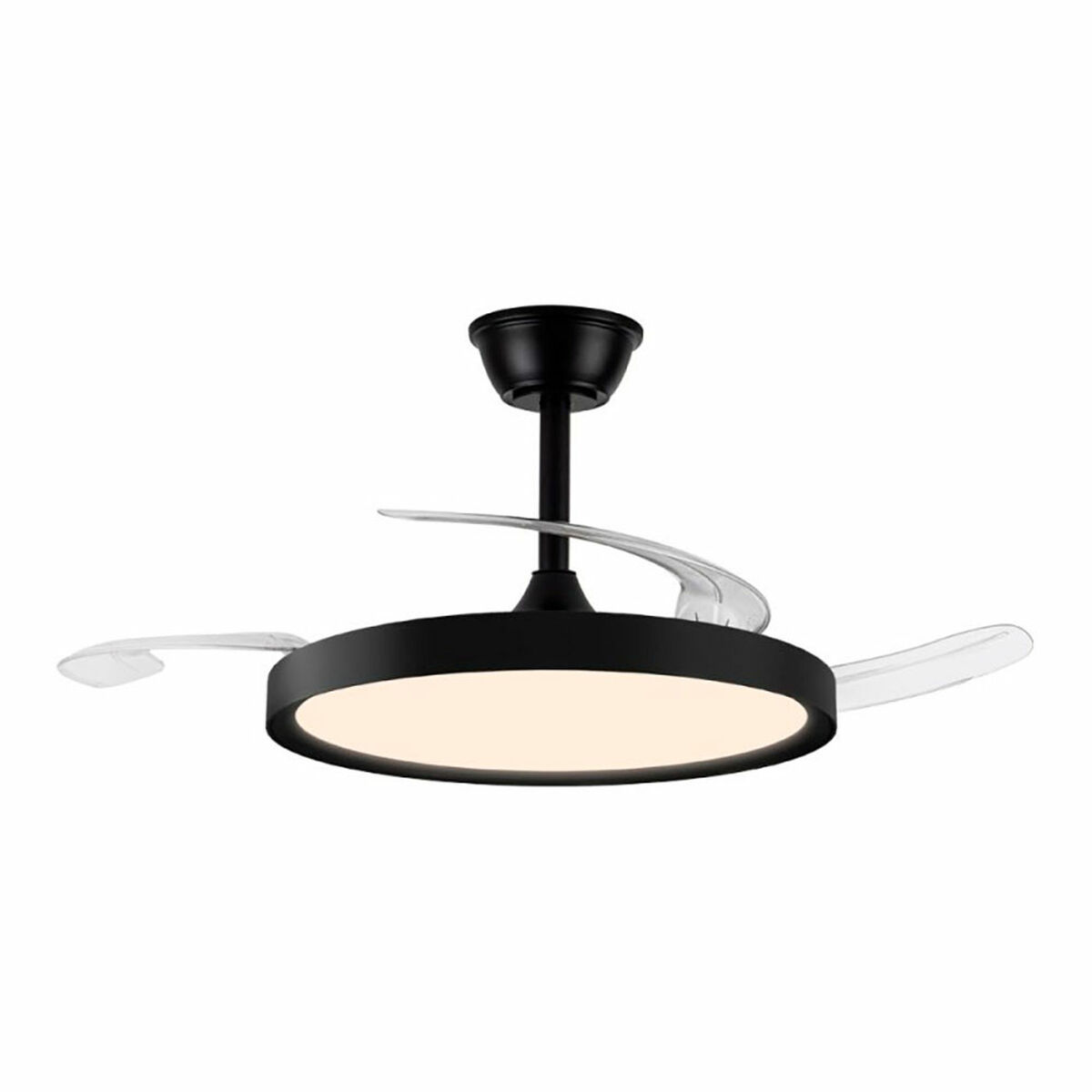 Takfläkt med belysning CristalRecord Svart 43 W (3000 K) (4000 K)
