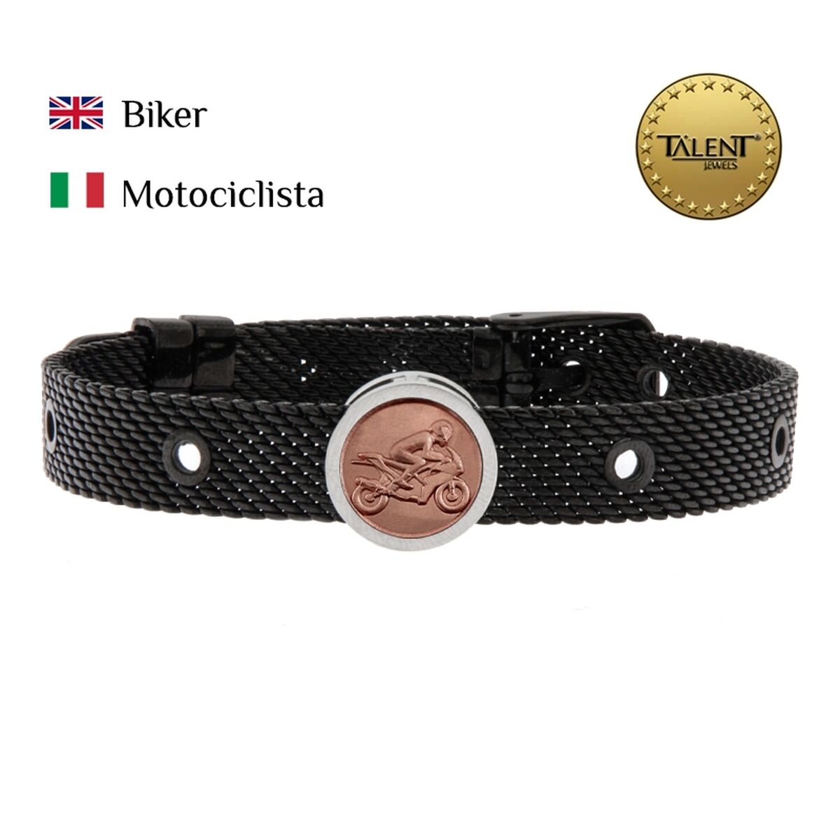 Unisexarmband Biker Talent Jewels TJA-1-09-02-2-235 Svart - 2