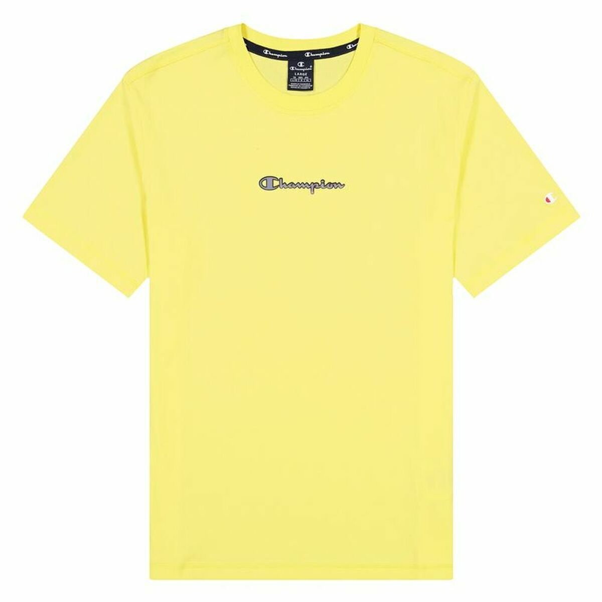 Sporttröja med ärmar Champion Crewneck M Gul - 3